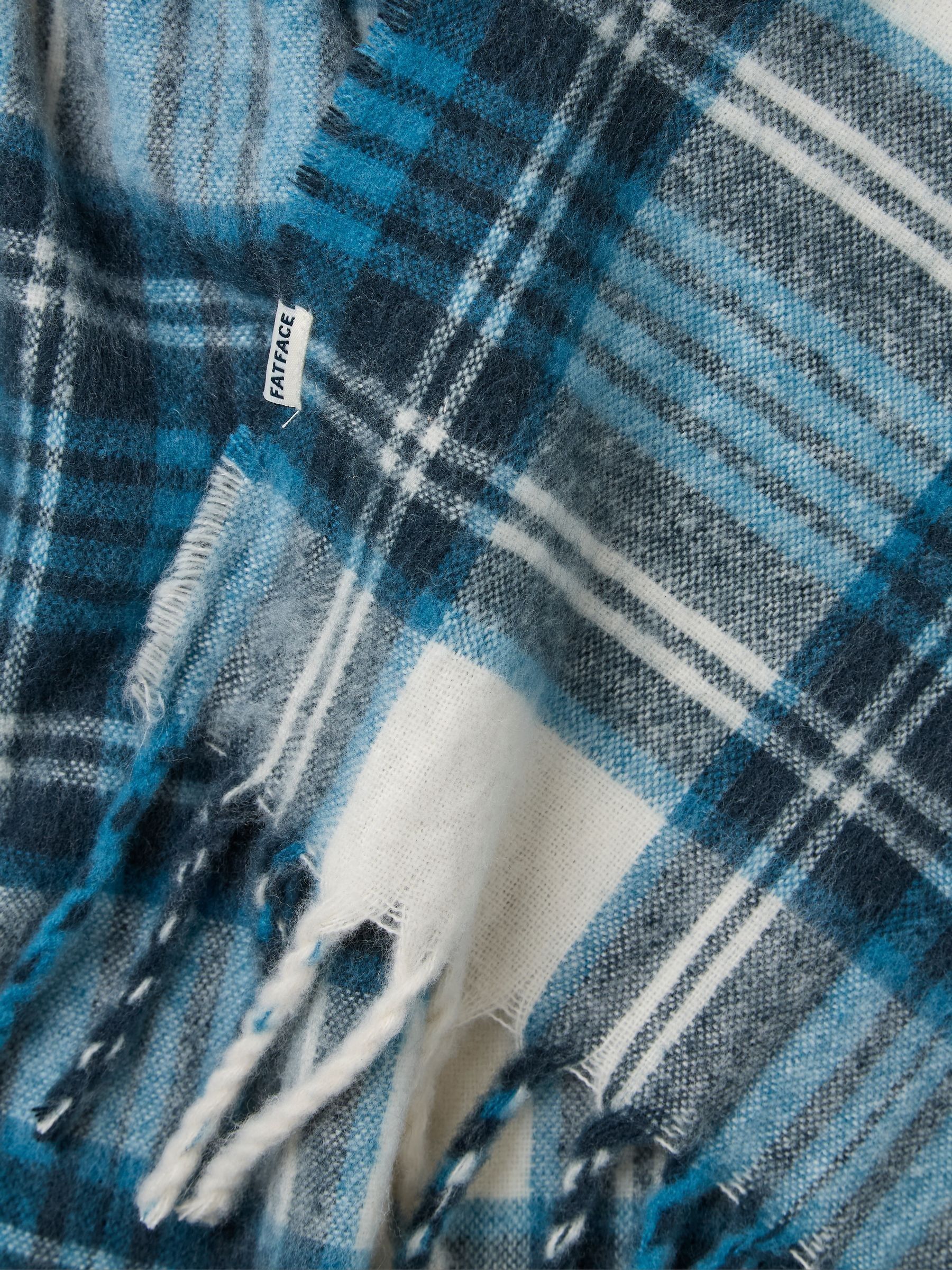 Blue Betty Check Scarf - Image 2 of 2