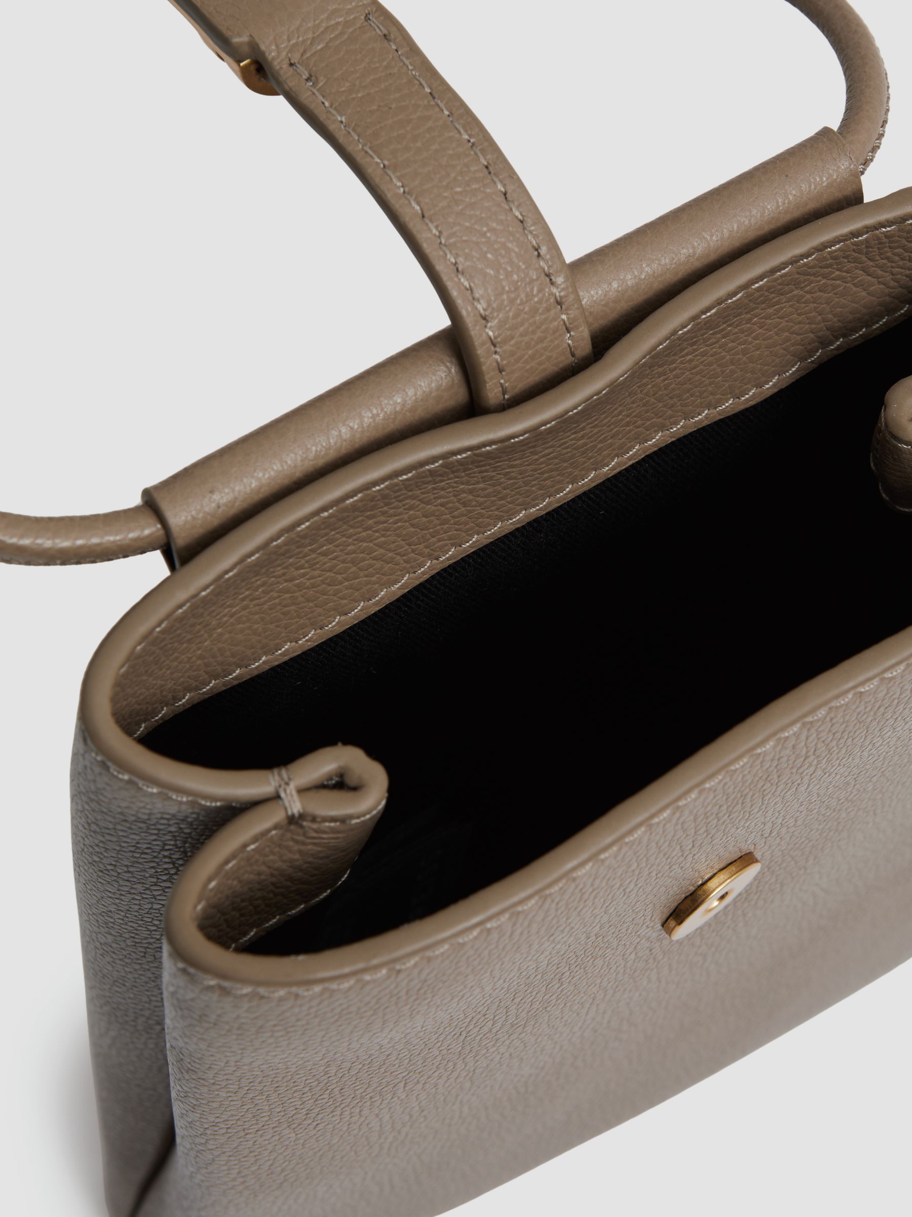 Leather Phone Holder in Taupe - Image 4 of 4
