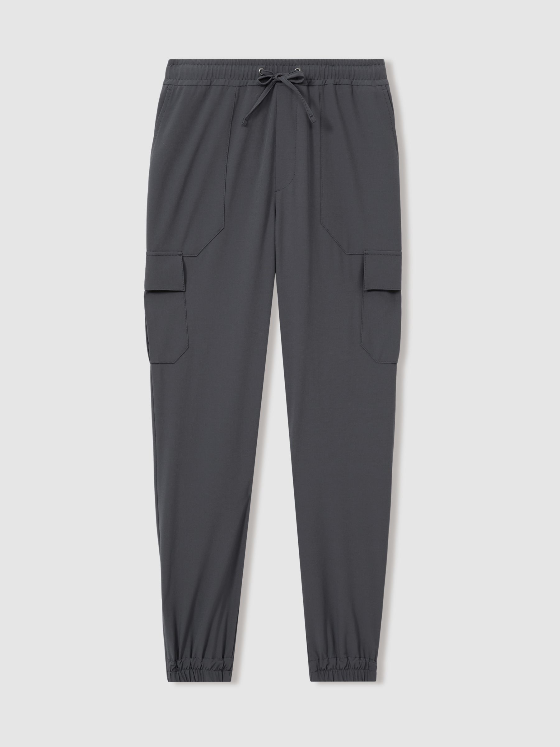 Elasticated Cargo Trousers in Airforce Blue - Image 2 of 6