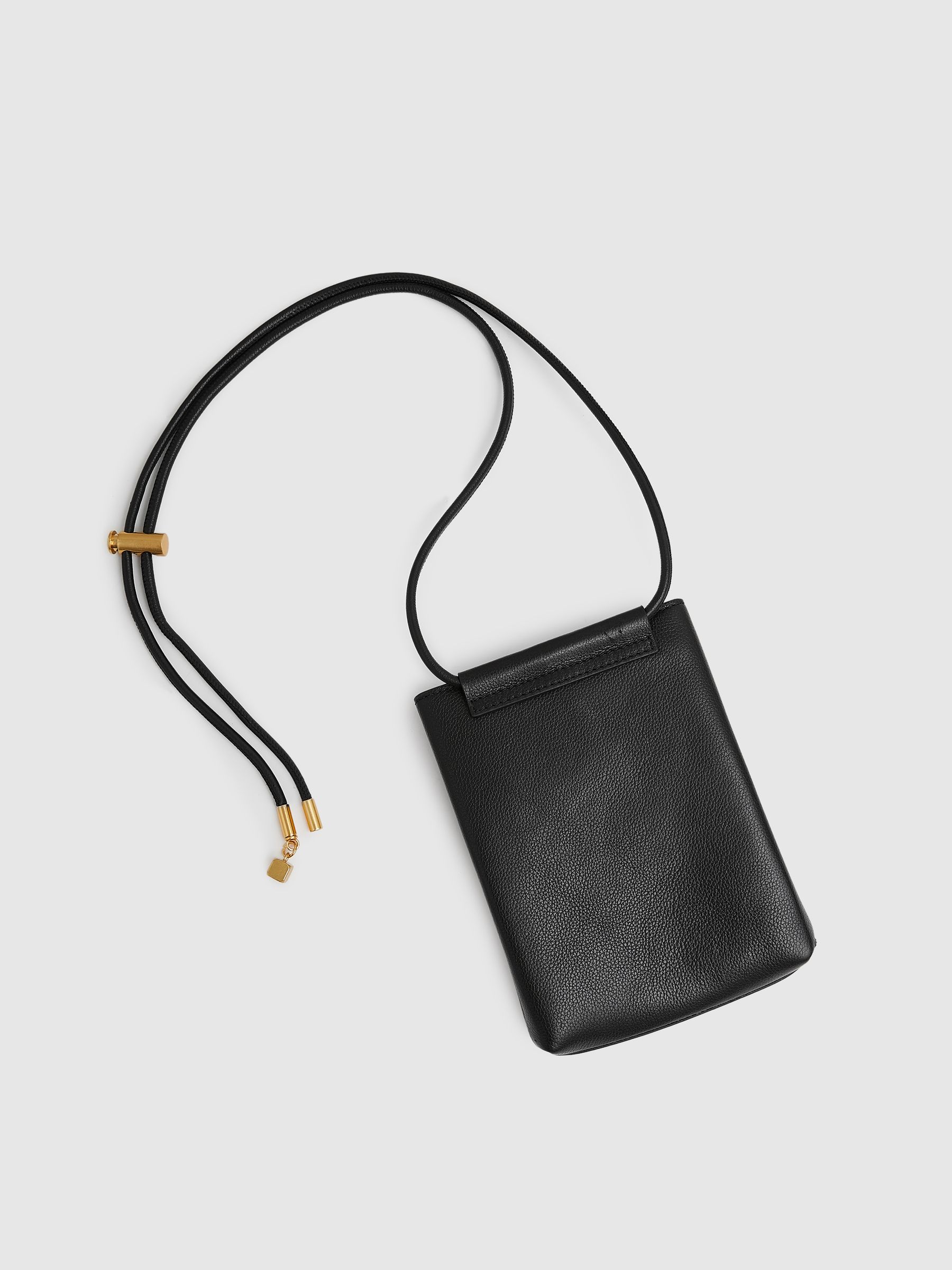 Leather Phone Holder in Black - Image 3 of 4