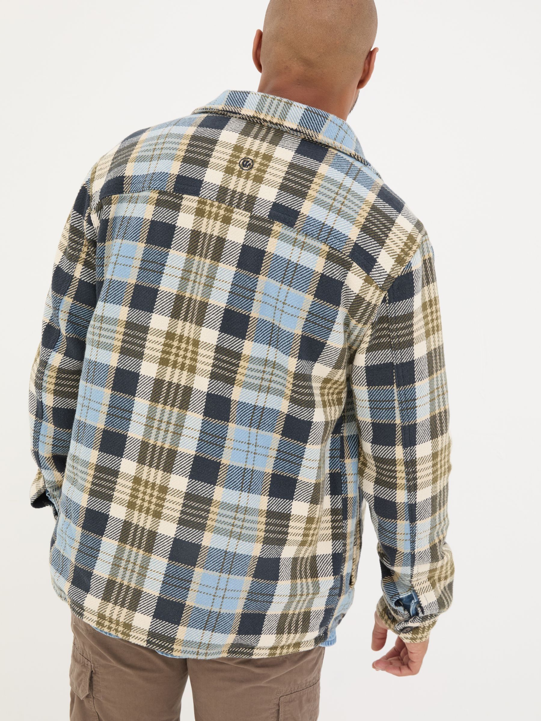 Light Blue Ryton Check Overshirt - Image 2 of 8