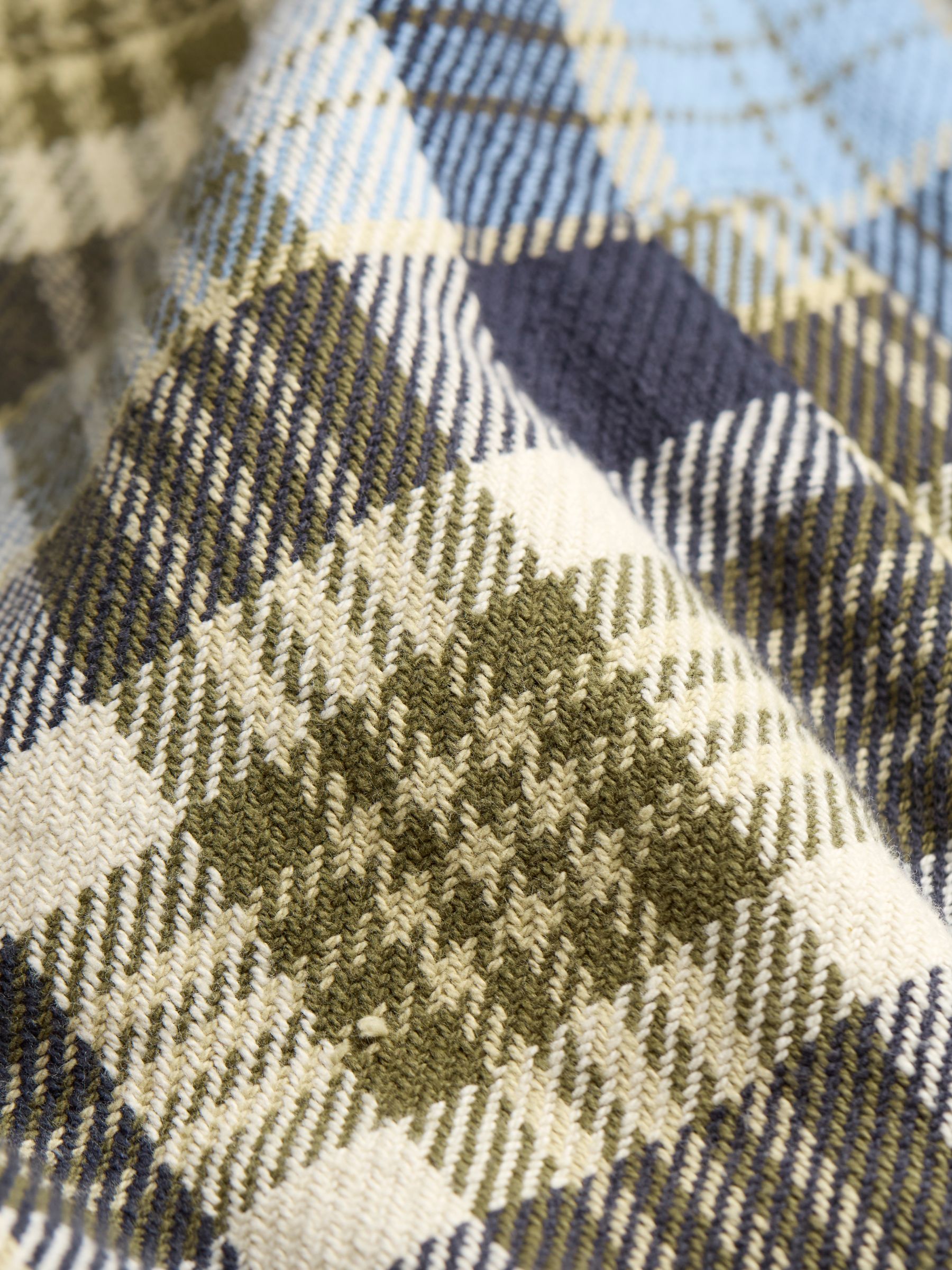 Light Blue Ryton Check Overshirt - Image 8 of 8