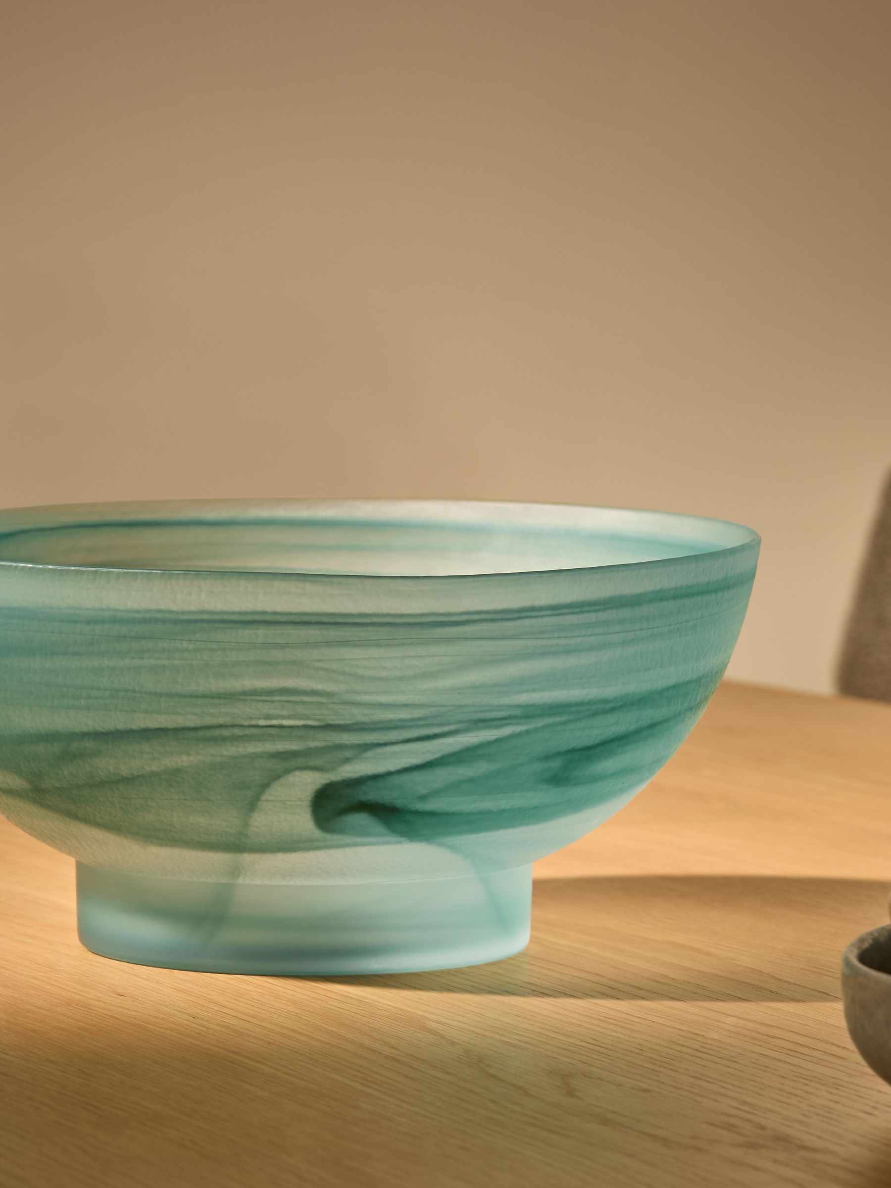 Alysa Swirl Fruit Bowl in Blue - Image 4 of 5