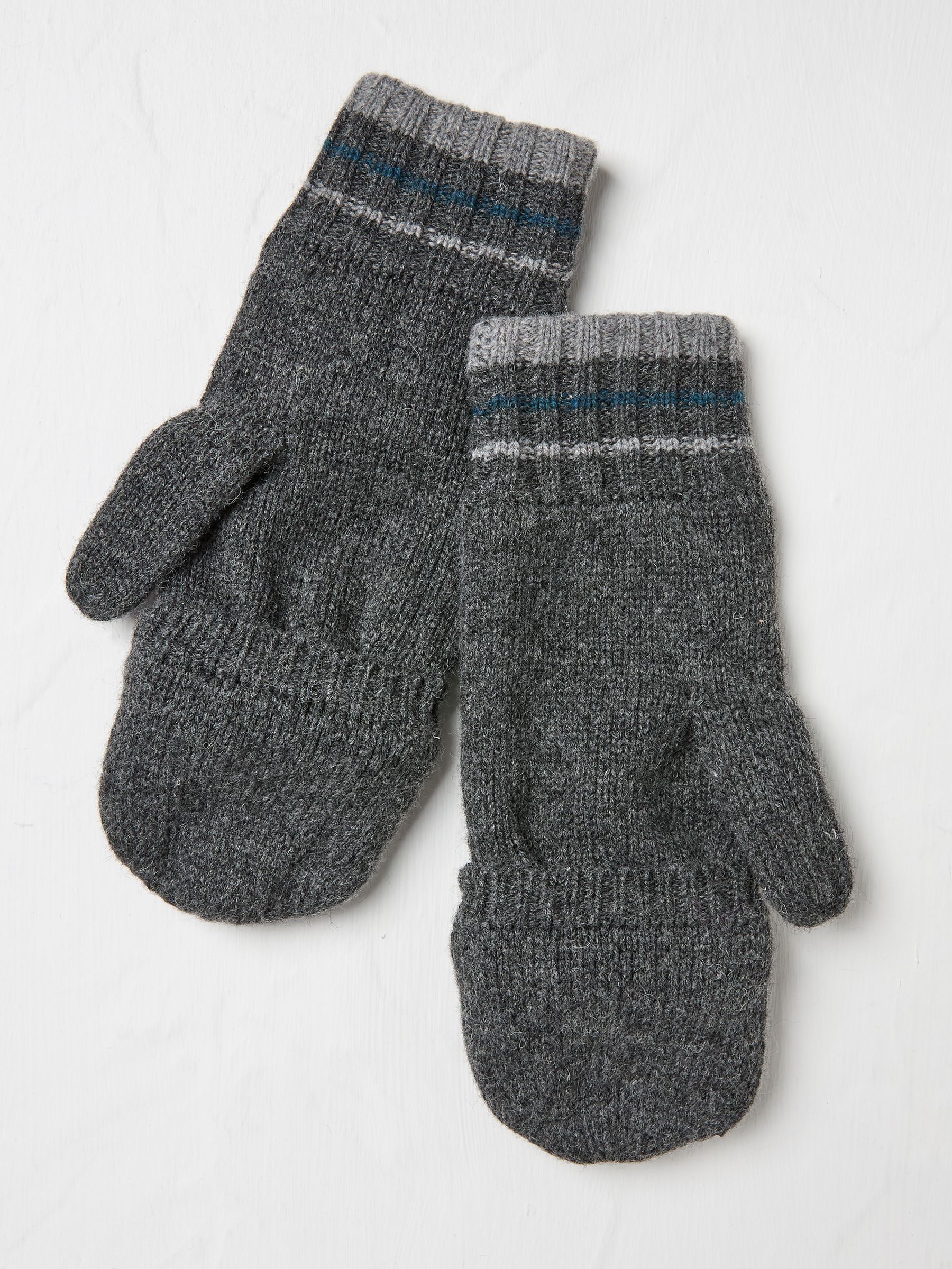 Charcoal Grey Overflap Gloves - Image 1 of 2