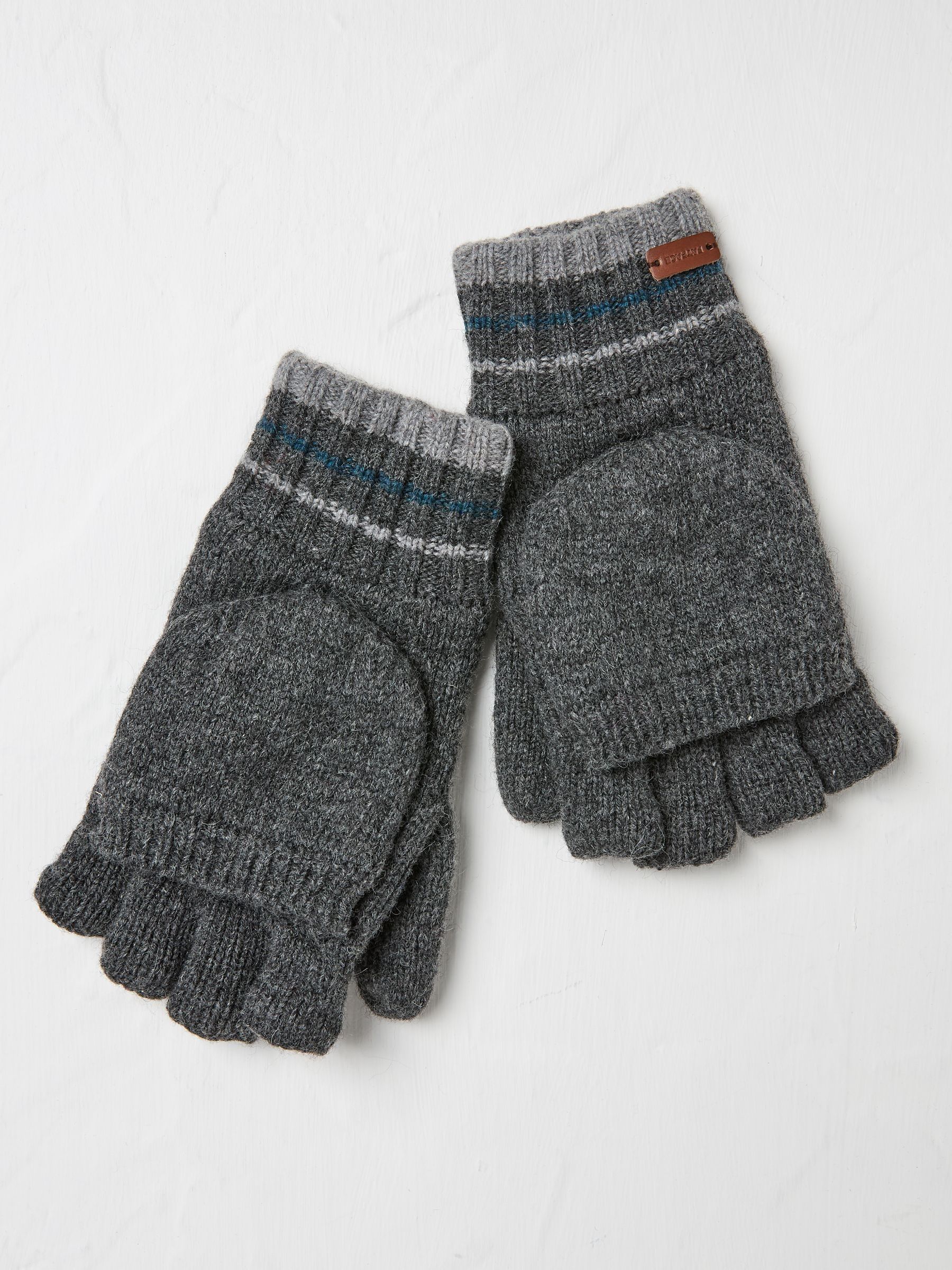 Charcoal Grey Overflap Gloves - Image 2 of 2