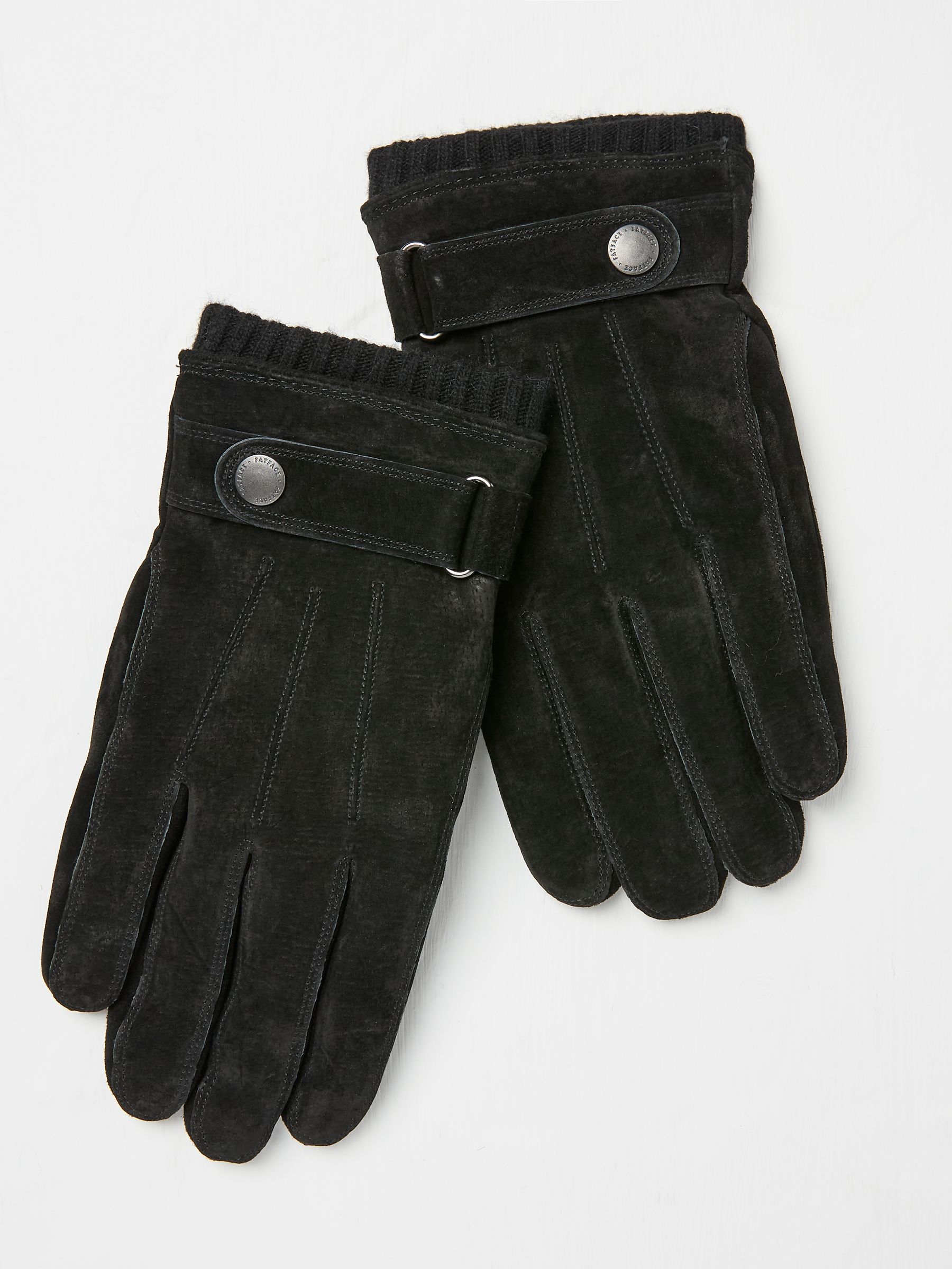 Black Suede Gloves - Image 1 of 3