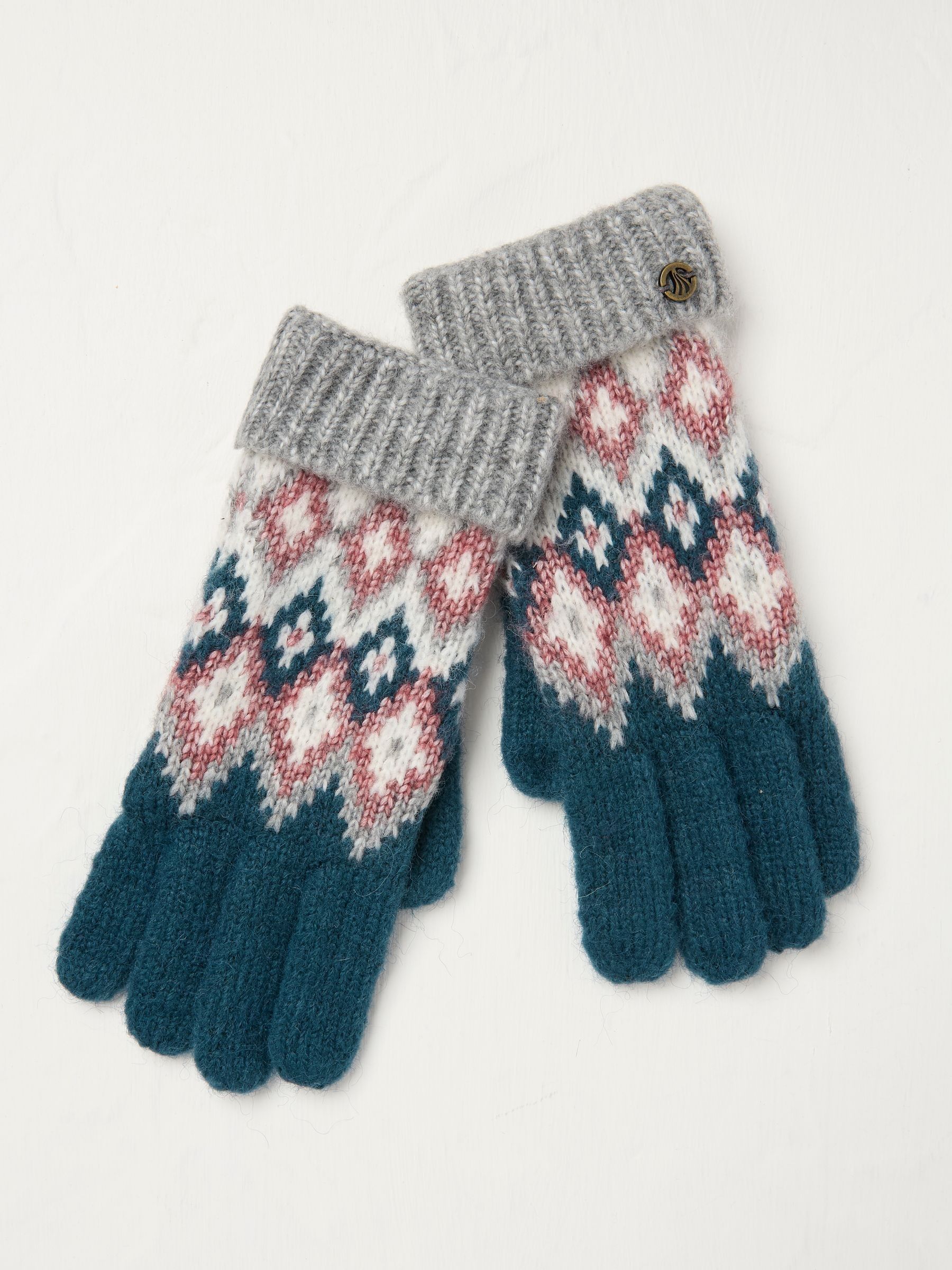 Teal Blue Frankie Gloves - Image 1 of 2