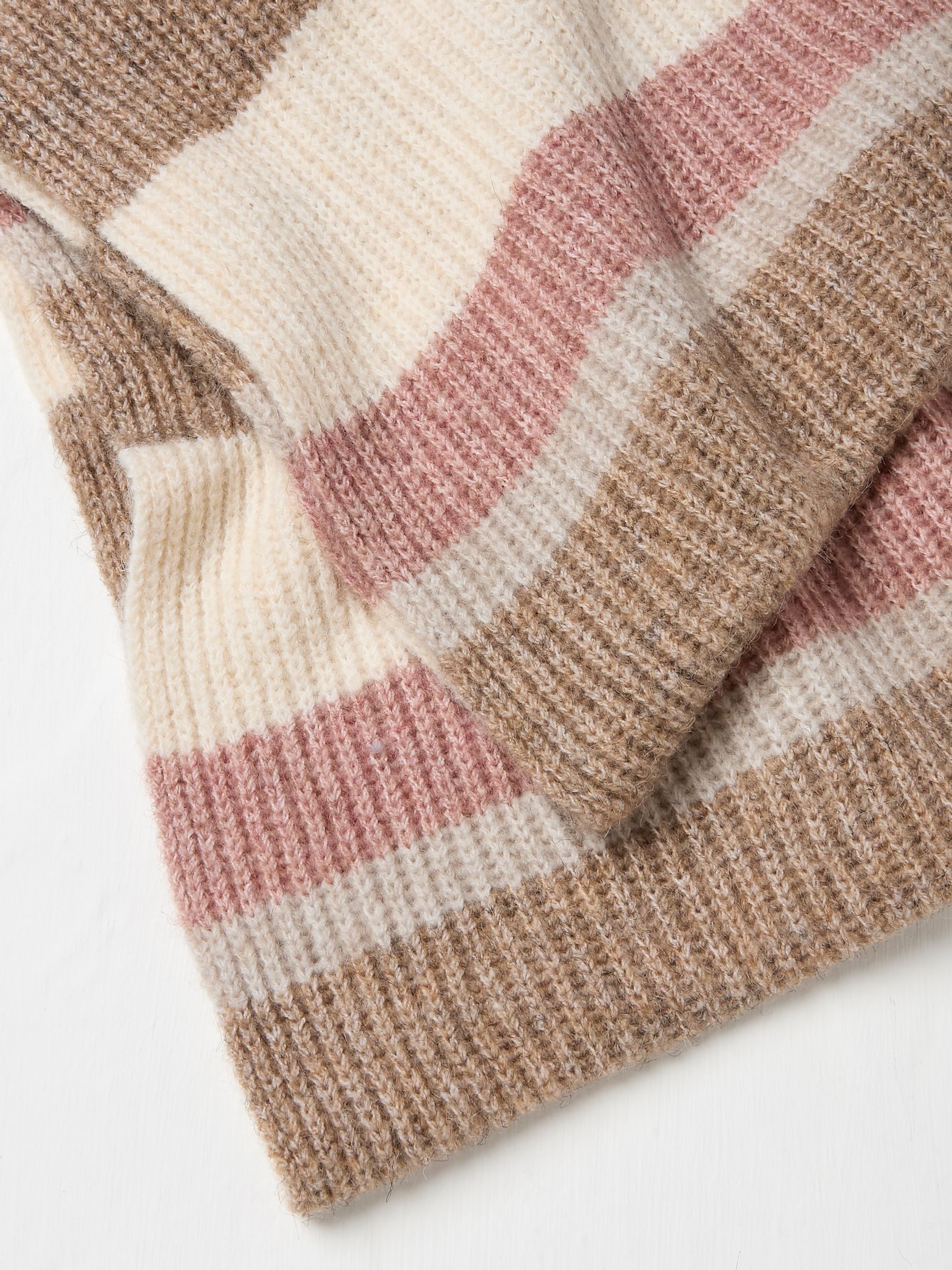 Natural Colourblock Snood Scarf - Image 2 of 2