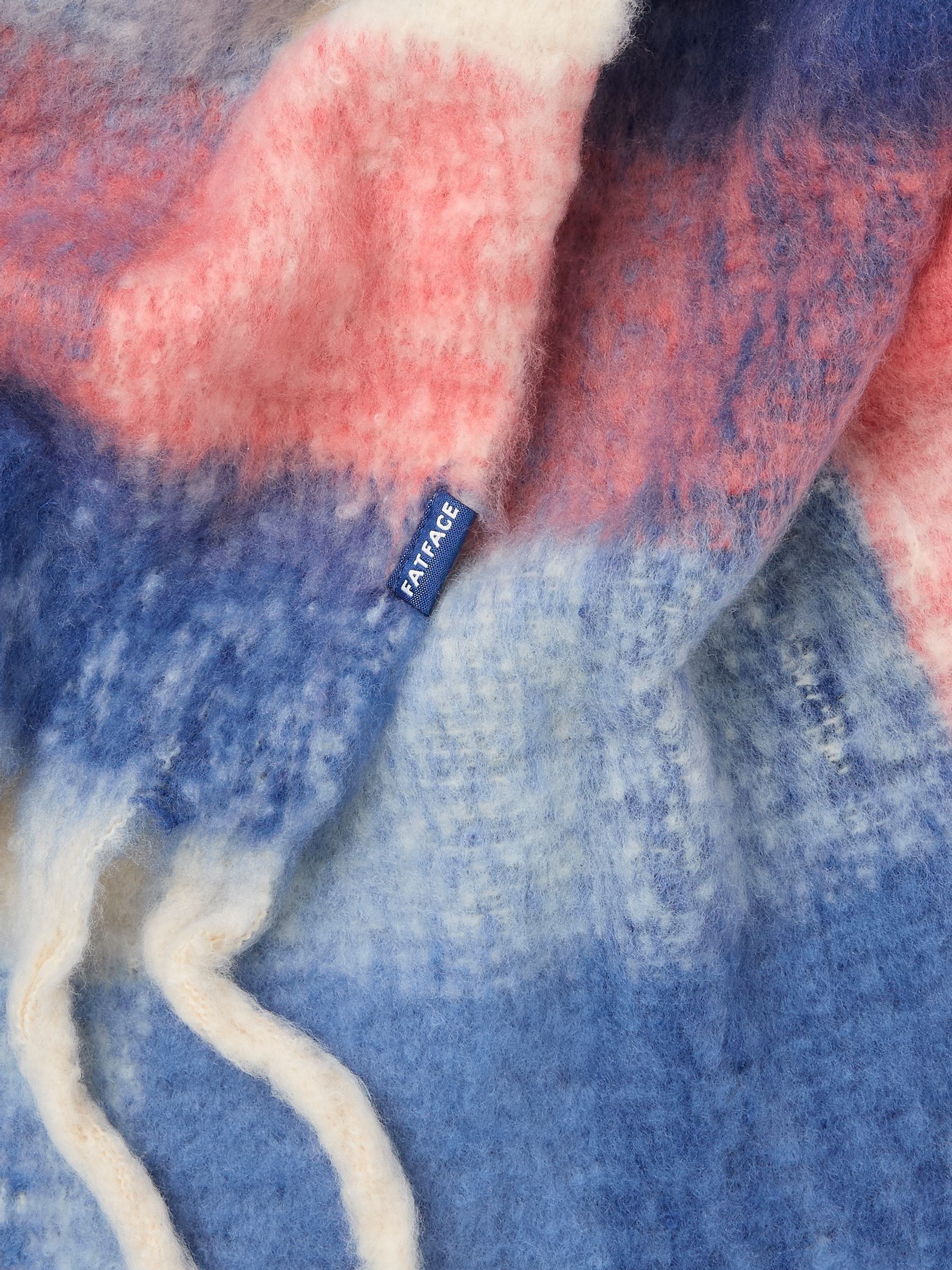 Blue Aspen Check Scarf - Image 2 of 4