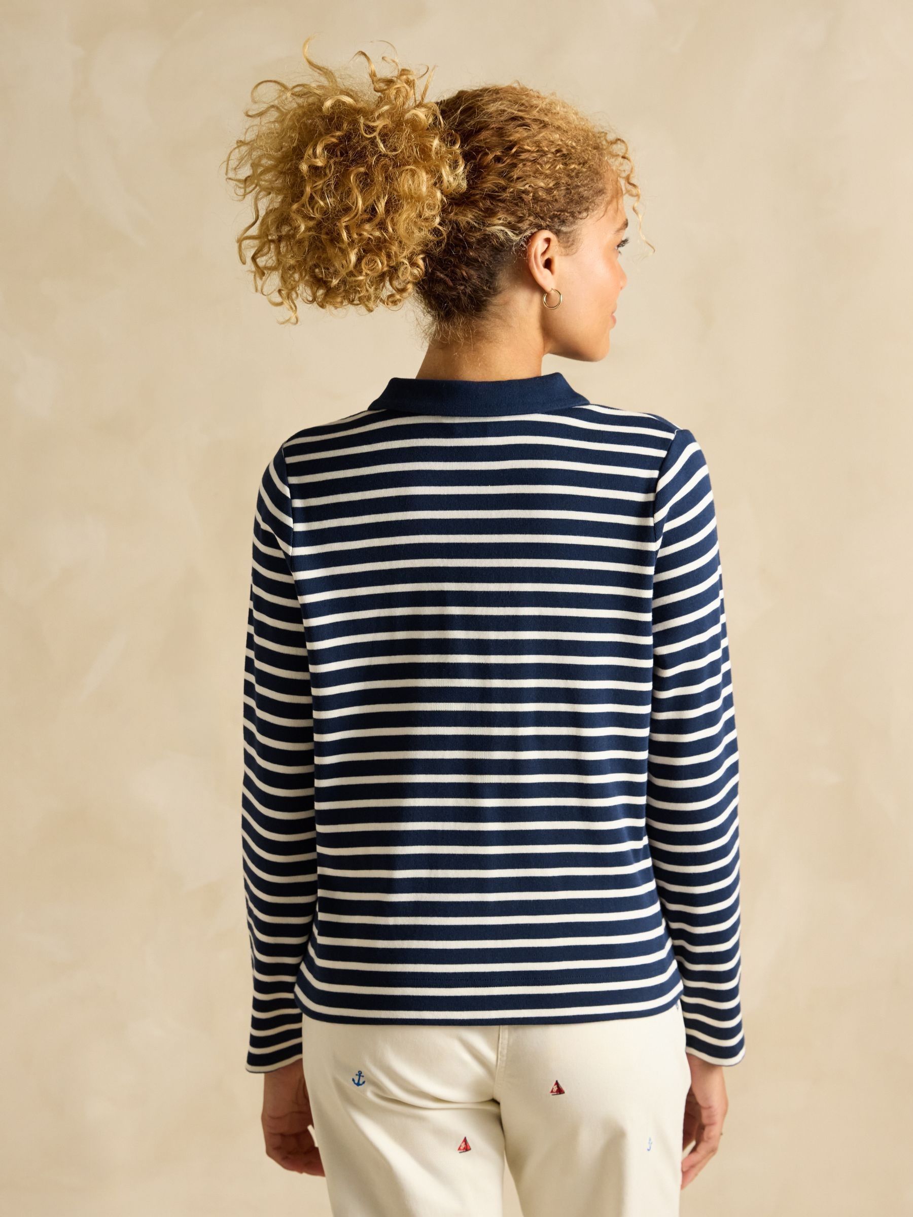 Harbour Navy Jersey Cardigan - Image 2 of 7