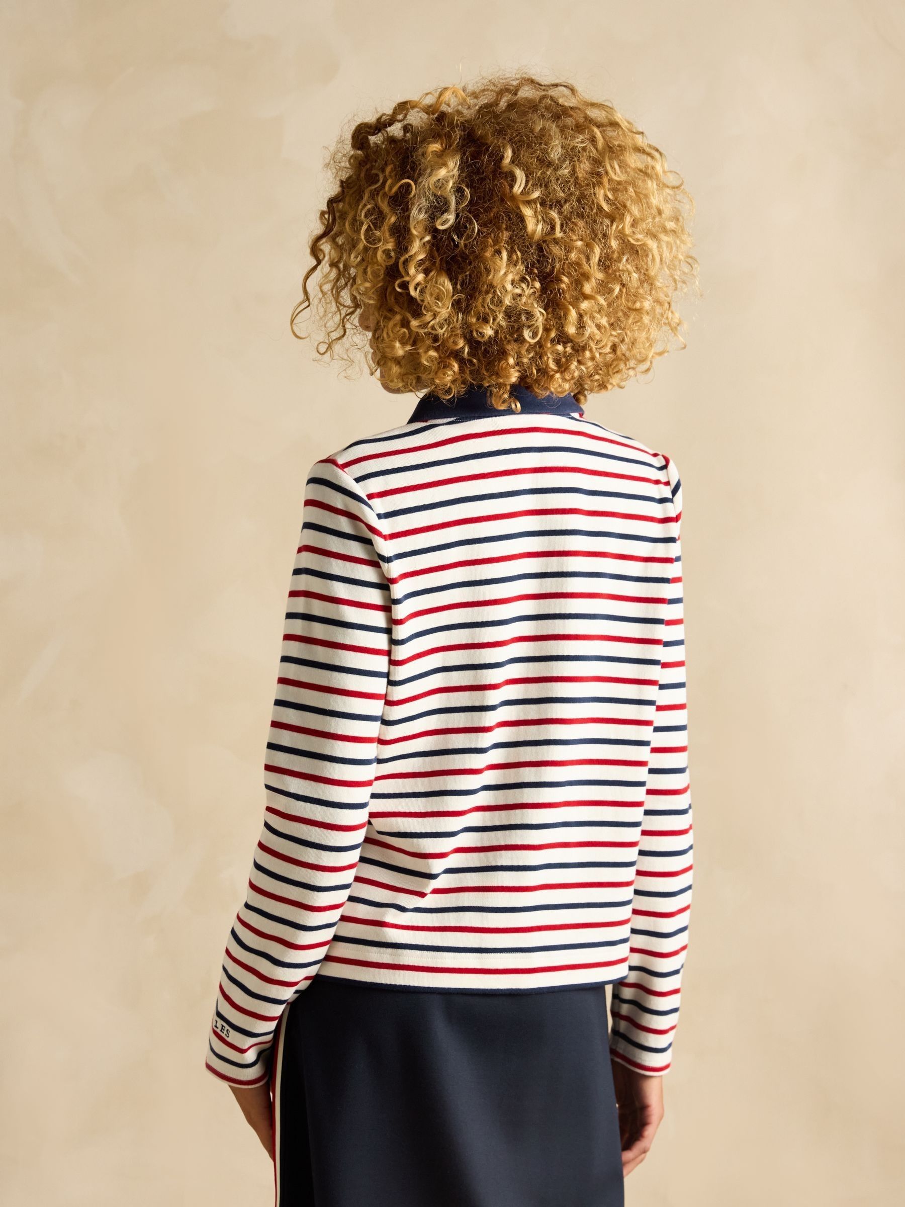 Harbour Blue & Red Jersey Cardigan - Image 2 of 9