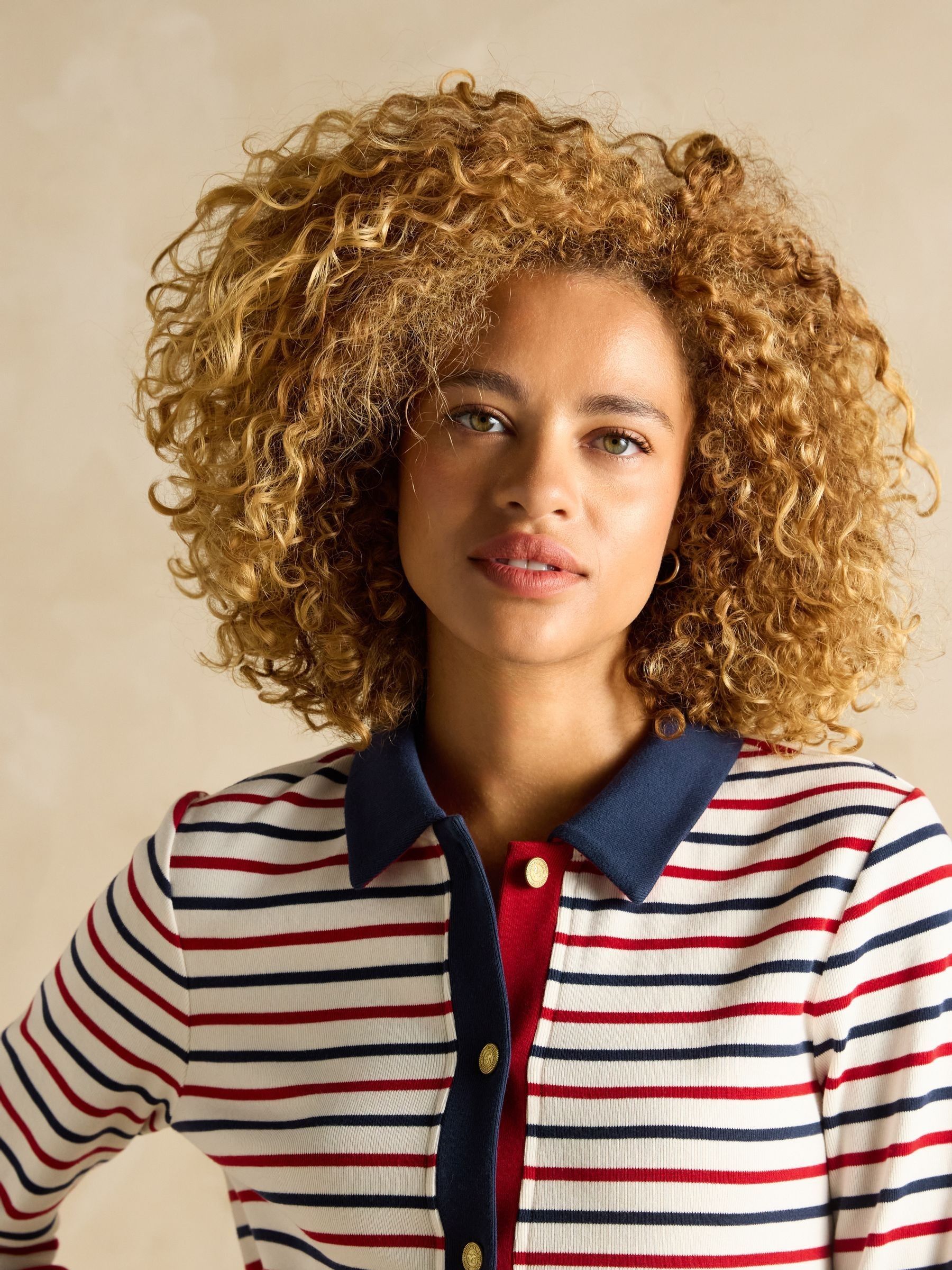 Harbour Blue & Red Jersey Cardigan - Image 4 of 9