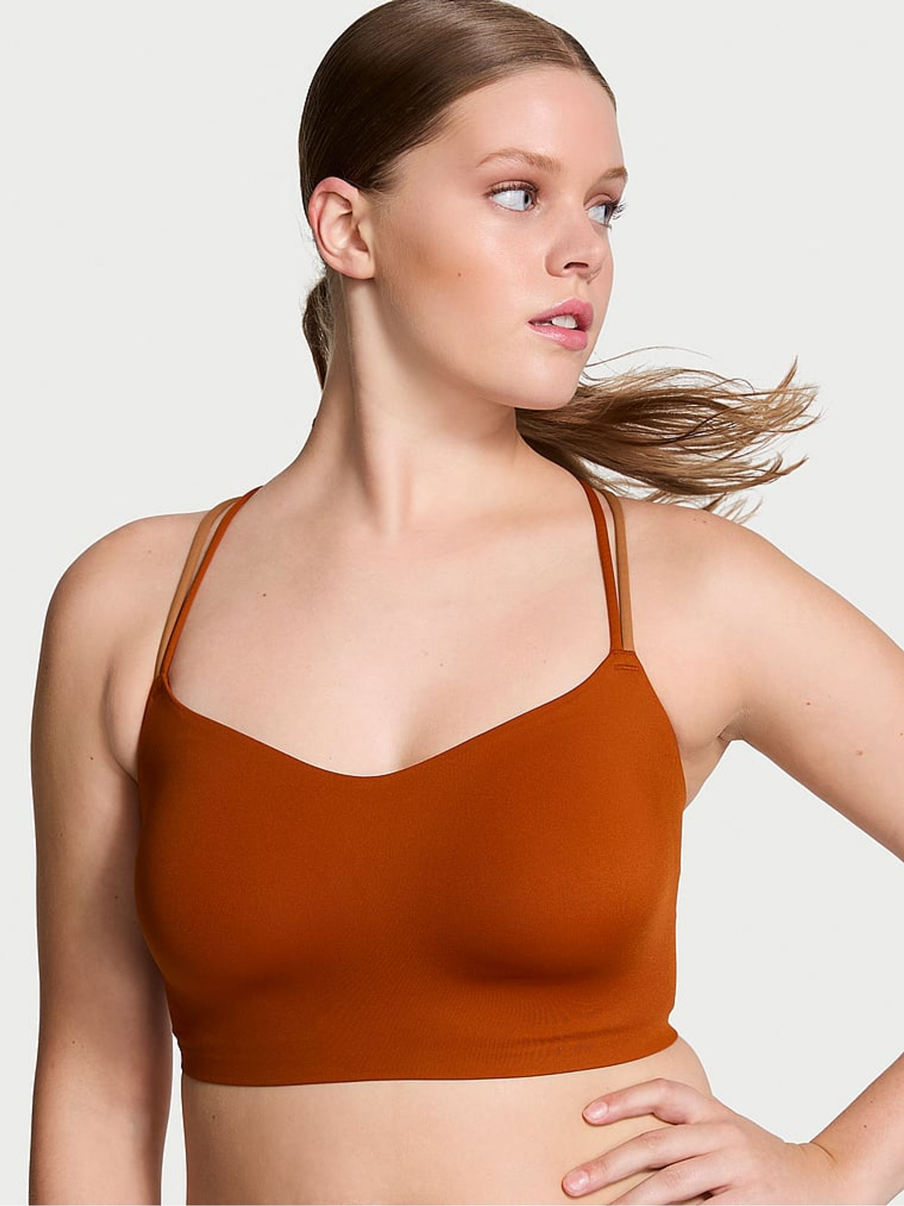 Etruscan Red VSX Elevate™ Stretch Comfort Strappy Back Sports Bra - Image 1 of 4