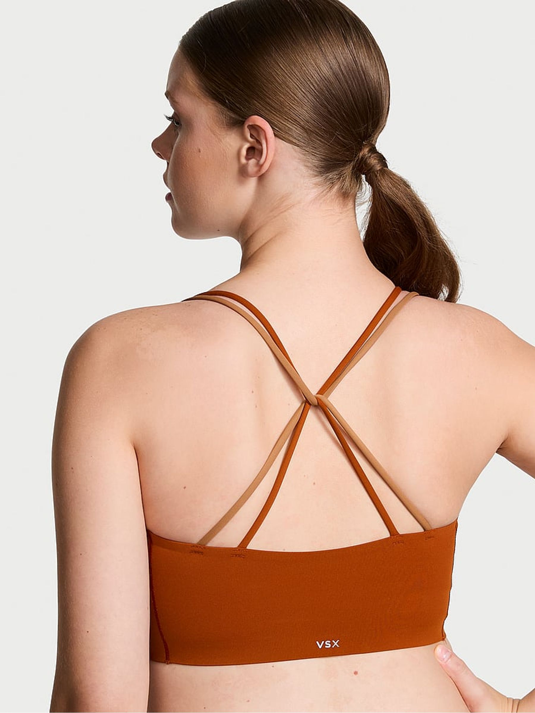 Etruscan Red VSX Elevate™ Stretch Comfort Strappy Back Sports Bra - Image 2 of 4