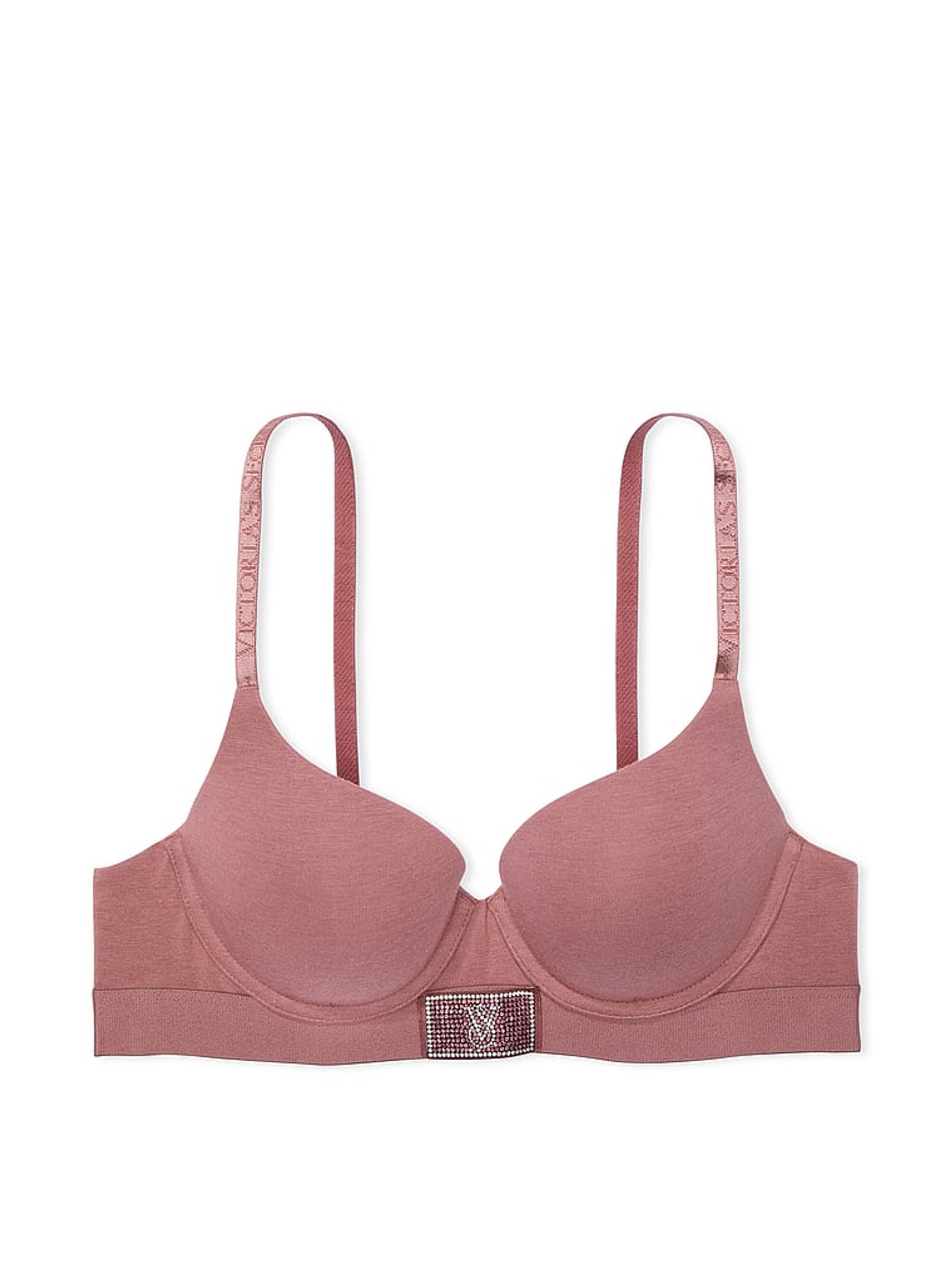 Vintage Rose Pink Push Up Shine Patch Bra - Image 3 of 3