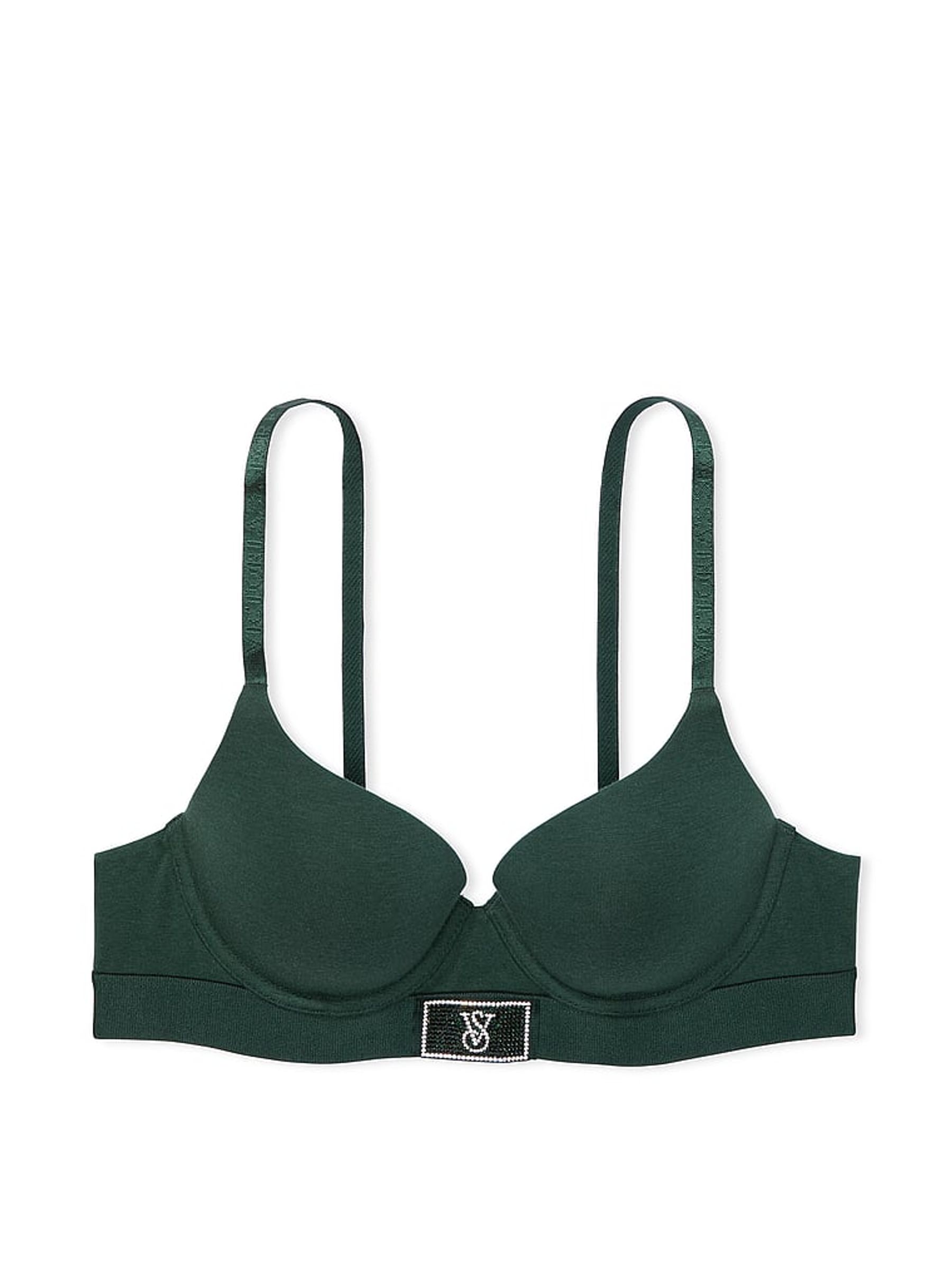 Botanical Green Push Up Shine Patch Bra - Image 3 of 3