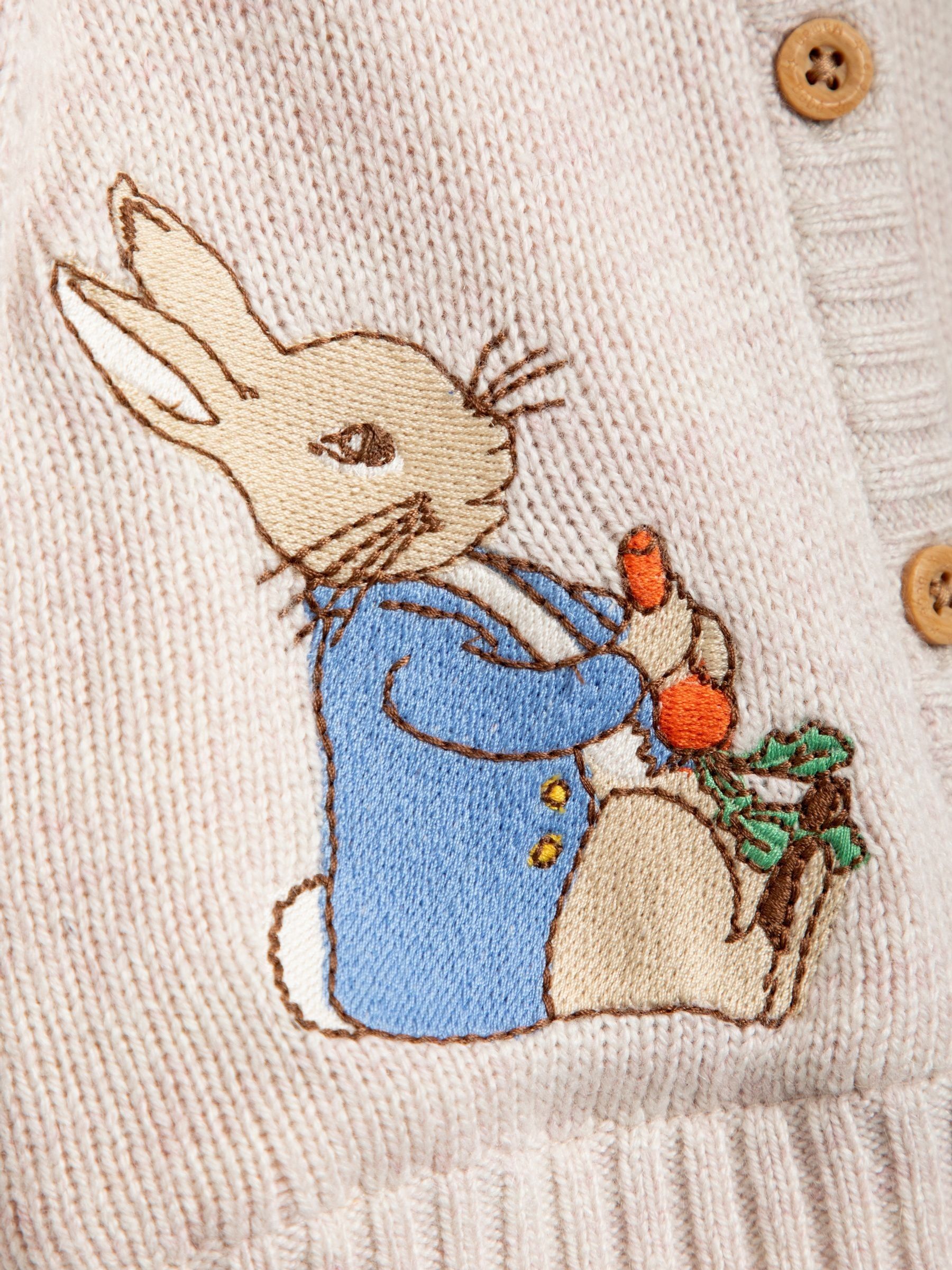 Neutral Baby Peter Rabbit Cosy Hooded Cardigan - Image 4 of 4