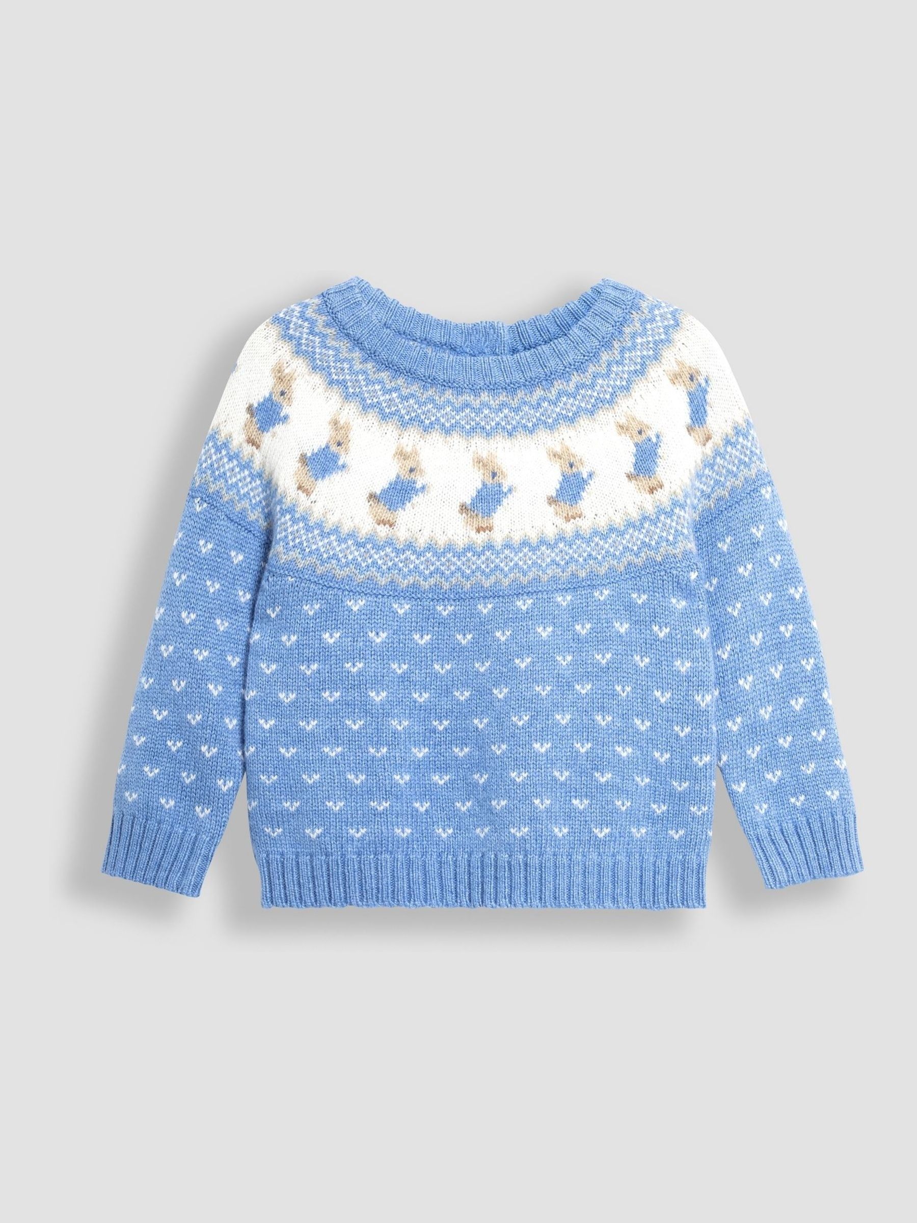 Blue Peter Rabbit Fairisle Pattern Baby Knit Set - Image 2 of 5