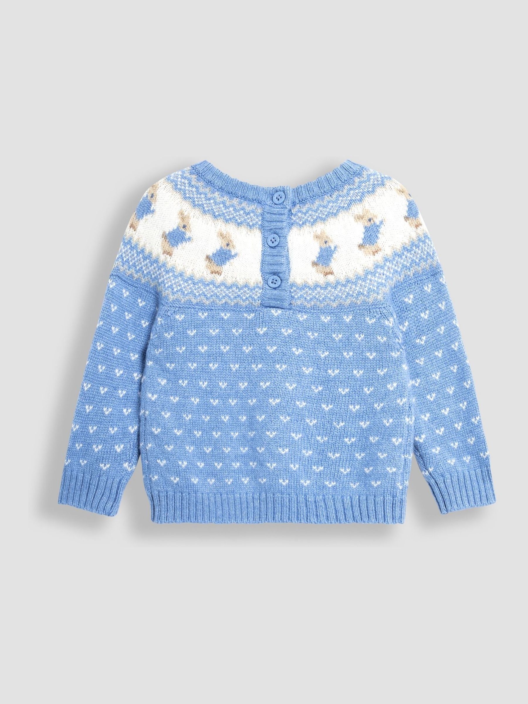Blue Peter Rabbit Fairisle Pattern Baby Knit Set - Image 3 of 5