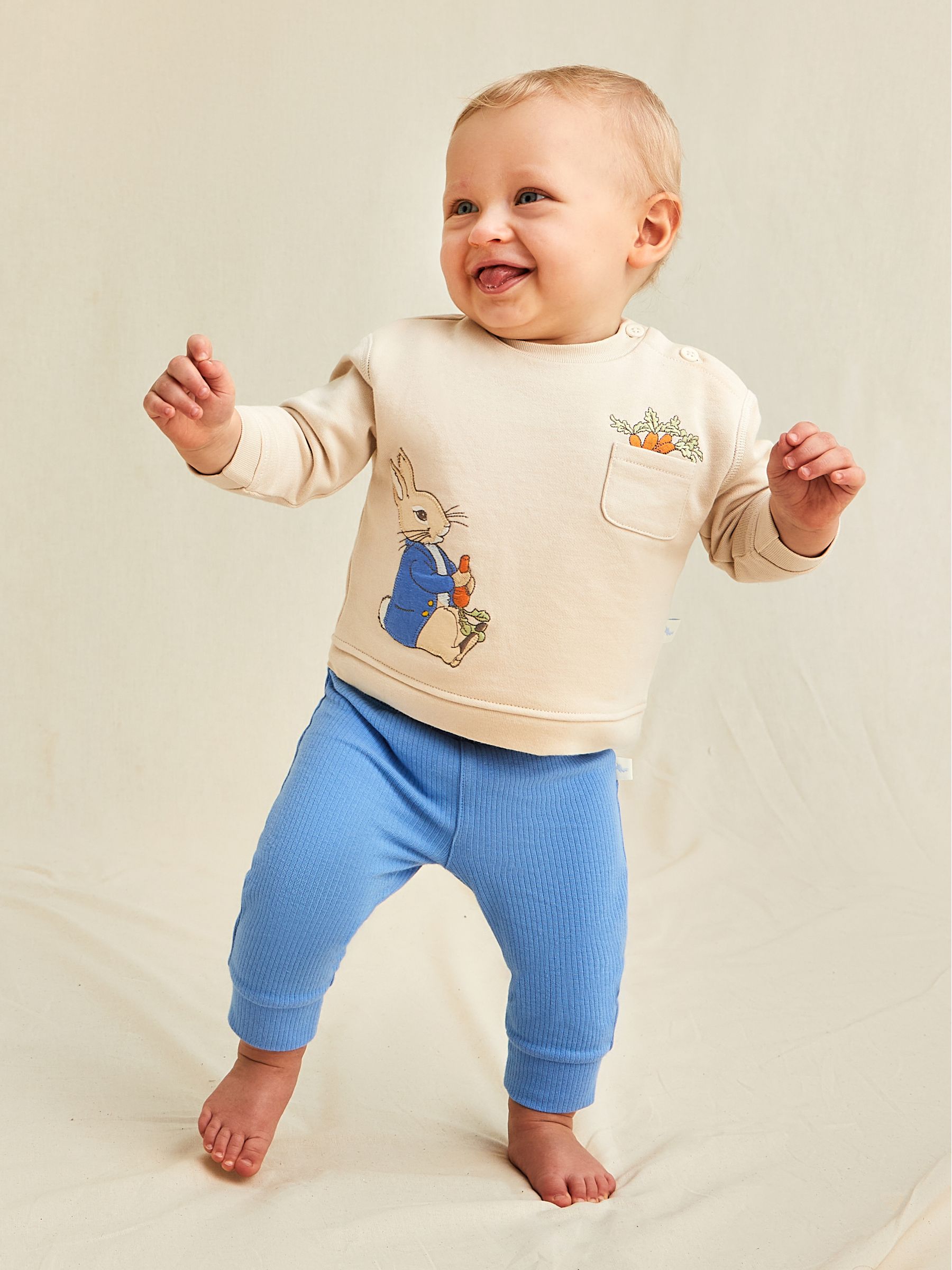 Cream Peter Rabbit Sweatshirt And Cosy Trousers Set - Image 10 of 10