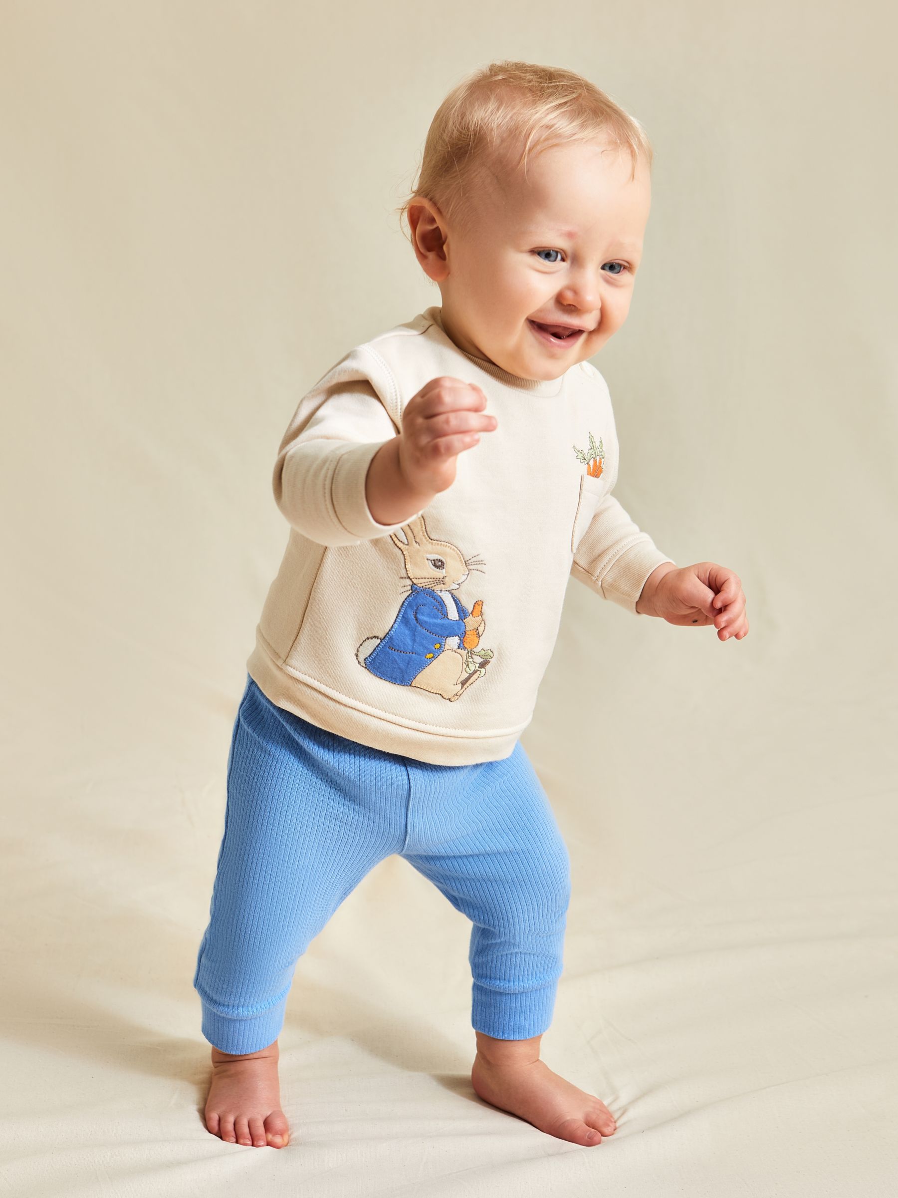 Cream Peter Rabbit Sweatshirt And Cosy Trousers Set - Image 7 of 10