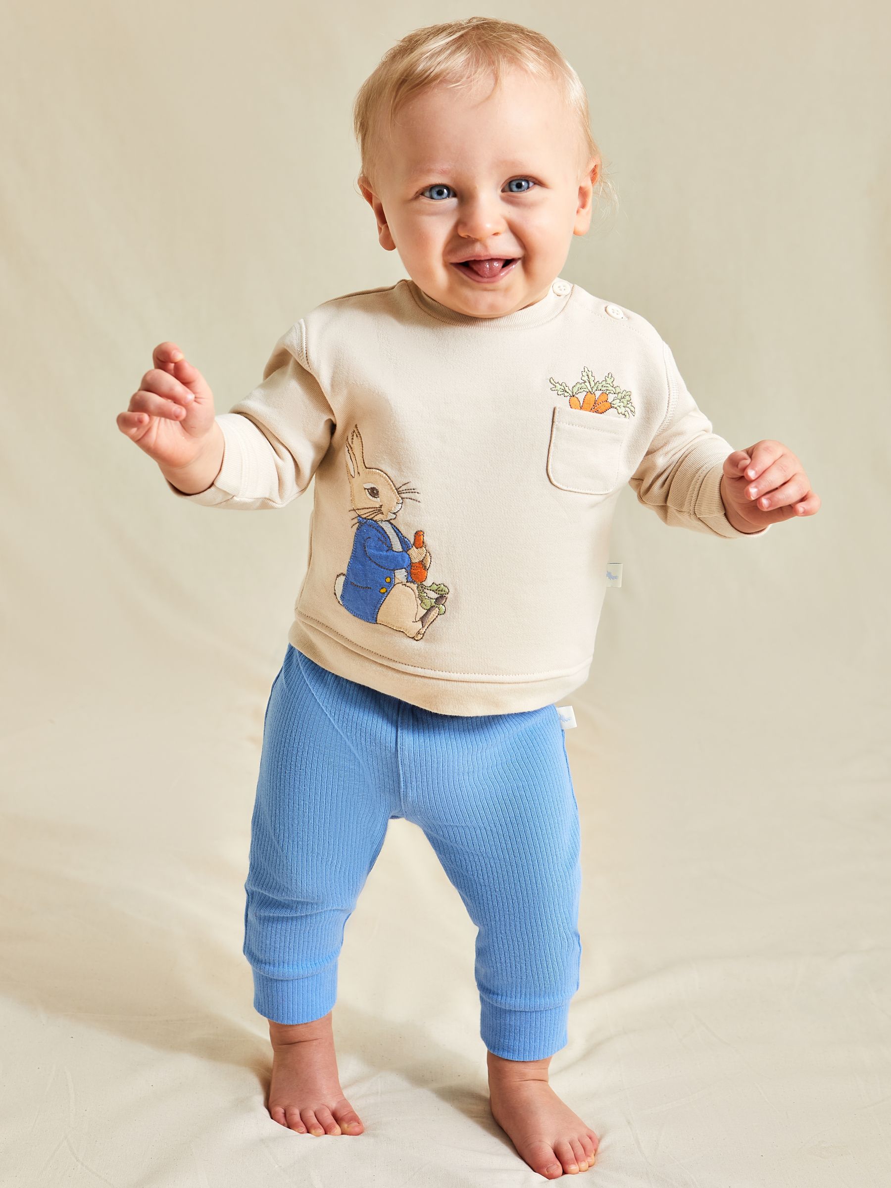 Cream Peter Rabbit Sweatshirt And Cosy Trousers Set - Image 9 of 10