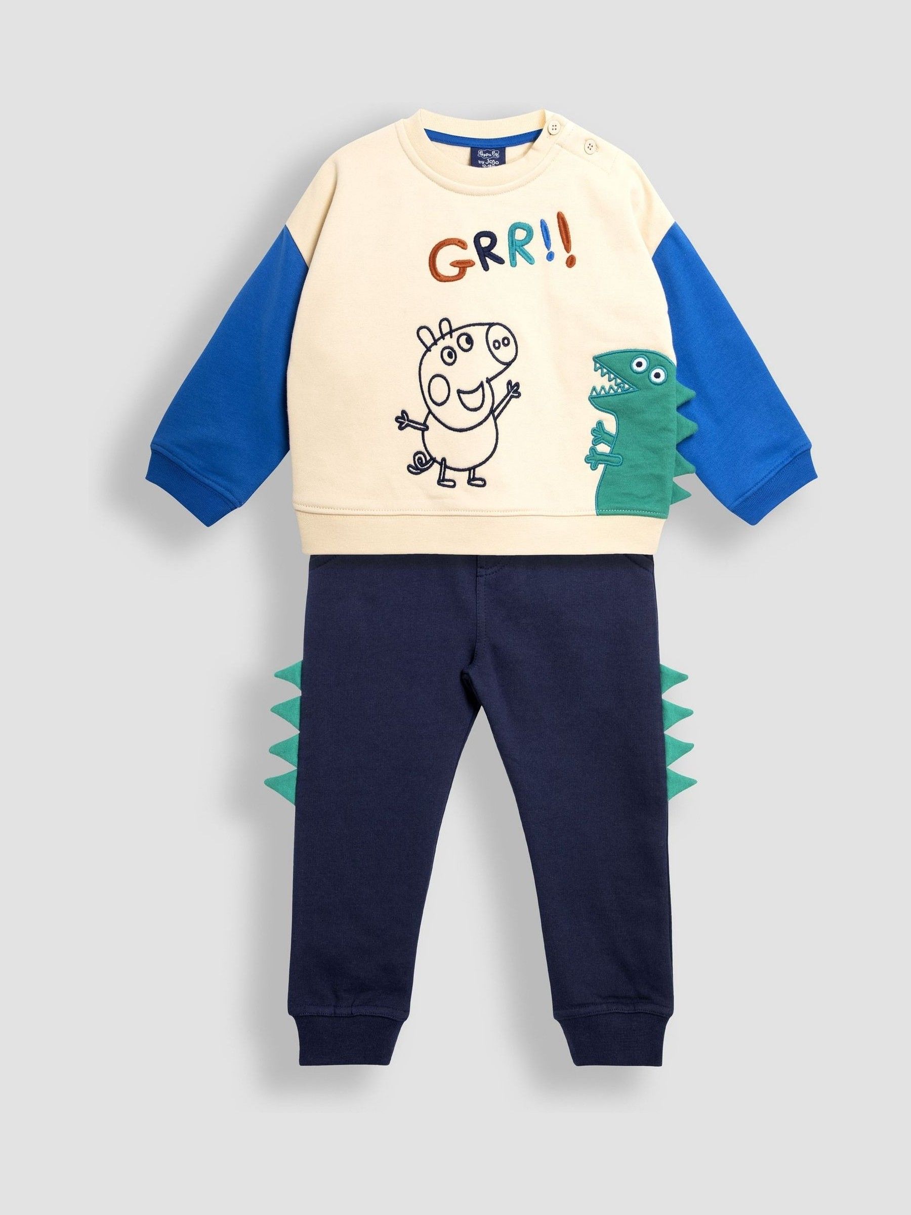 Navy Peppa Pig Appliqué Sweatshirt & Joggers Set - Image 1 of 8