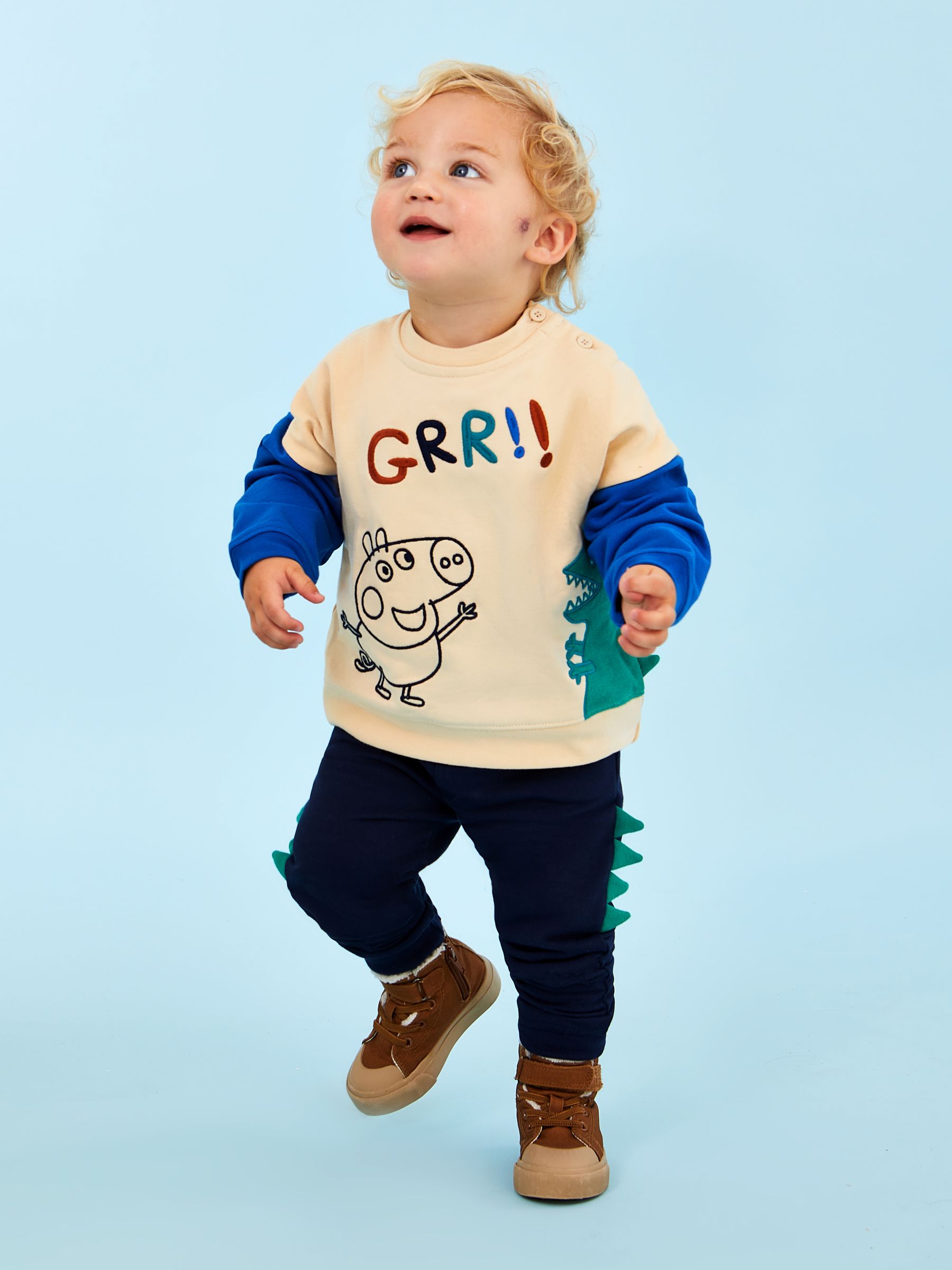 Navy Peppa Pig Appliqué Sweatshirt & Joggers Set - Image 7 of 8