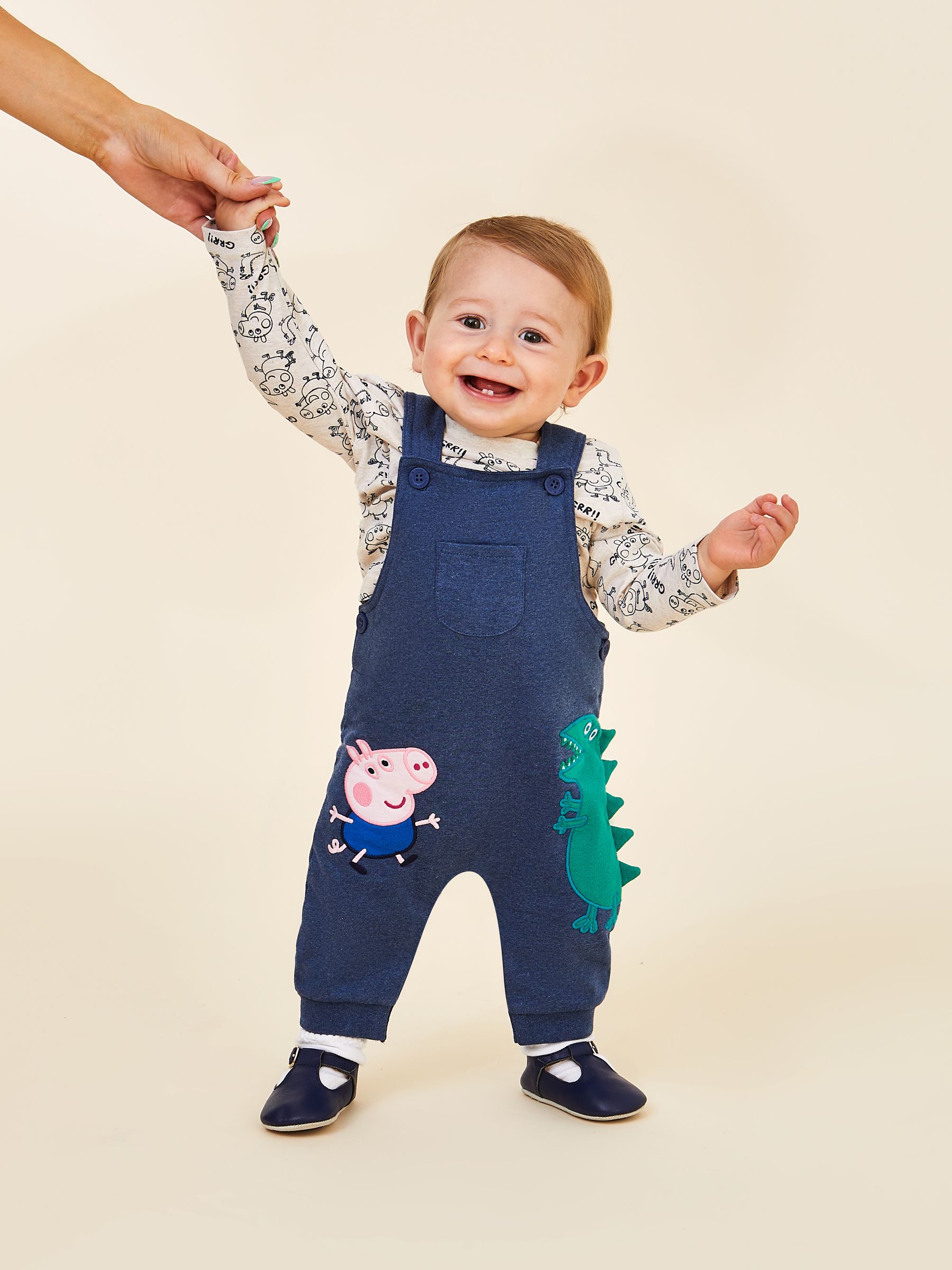 Denim Pepper Pig Printed Top & Dungarees Set - Image 8 of 8
