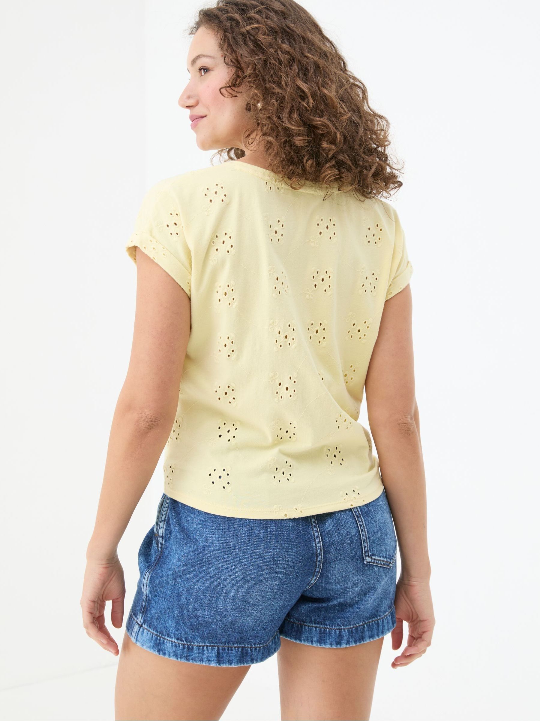 Roisin Yellow Tie Front Top - Image 2 of 5