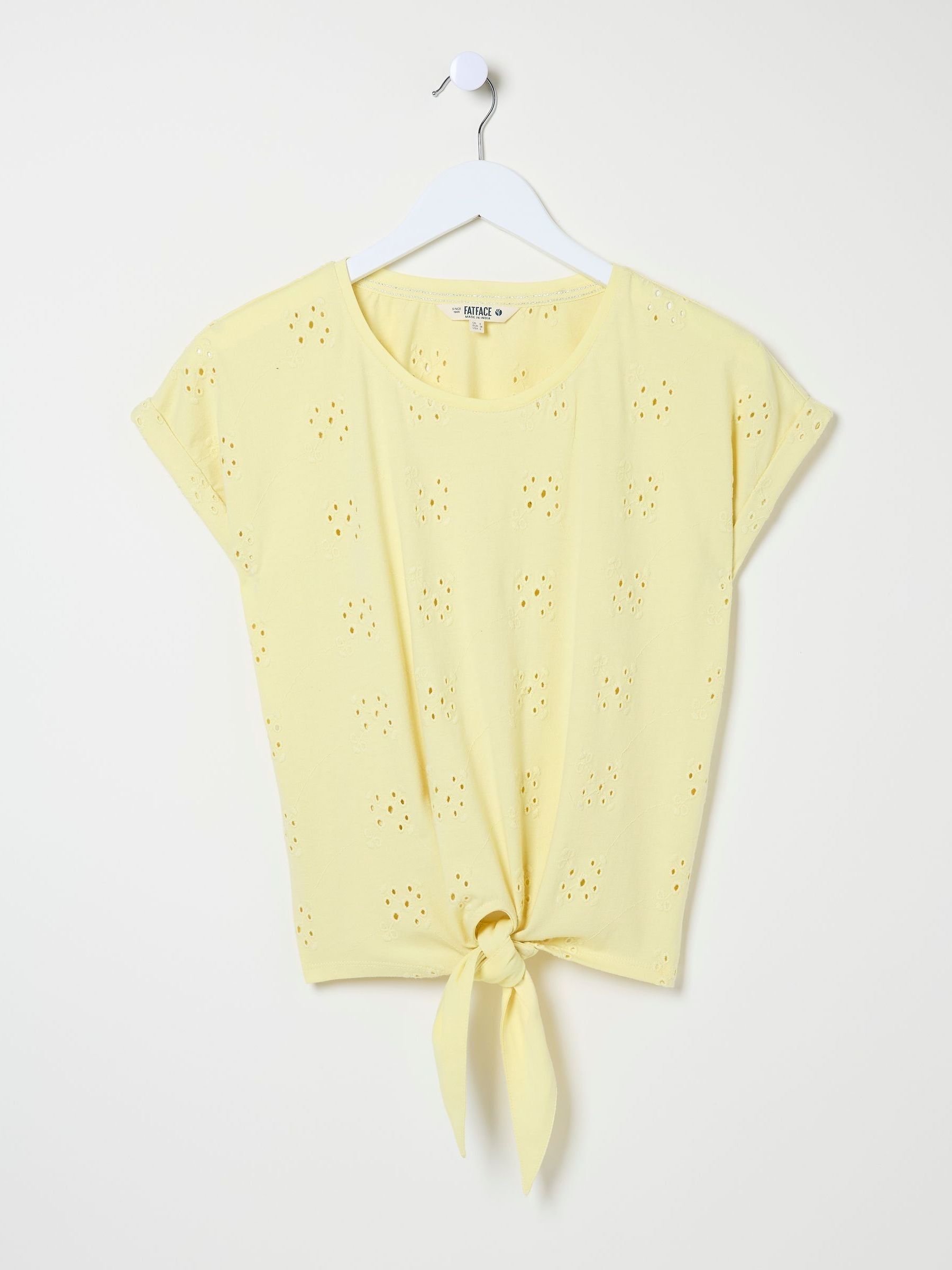 Roisin Yellow Tie Front Top - Image 5 of 5