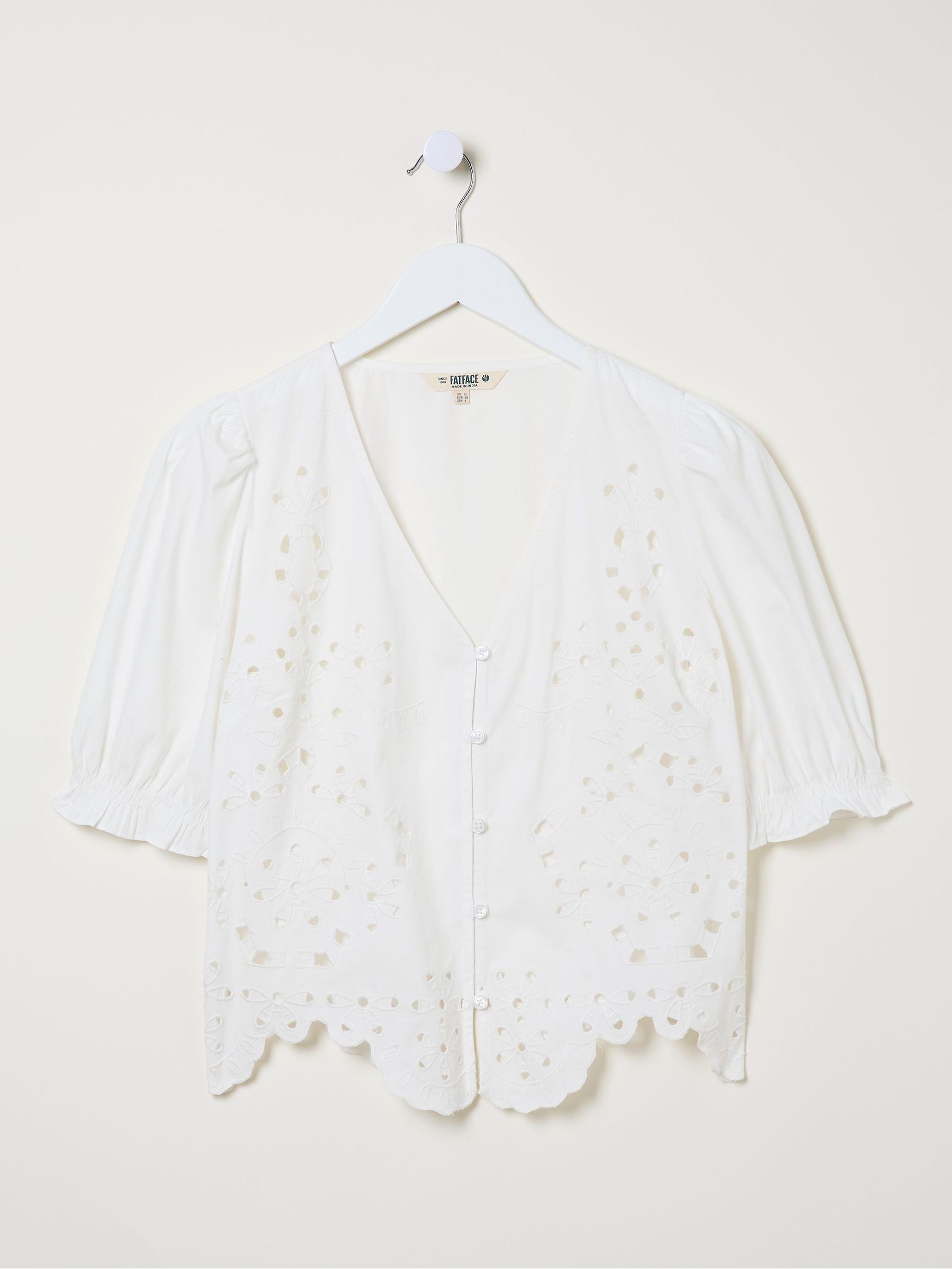 Celeste Natural Broderie Blouse - Image 1 of 1