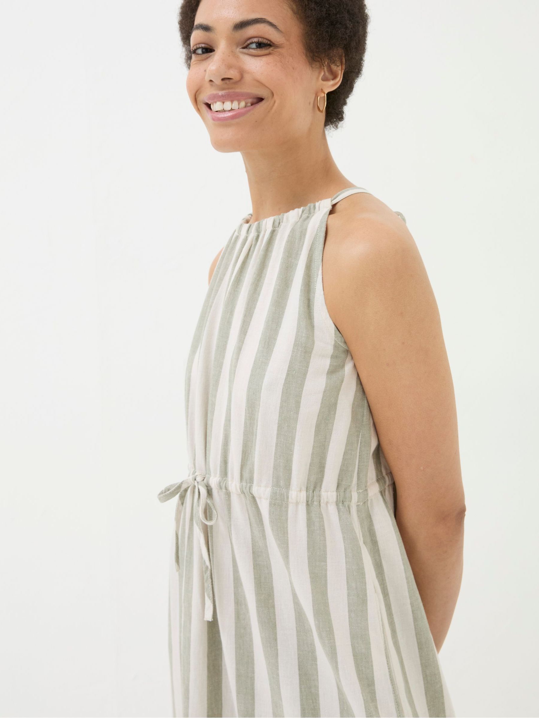Amali Green Linen Blend Maxi Dress - Image 3 of 3