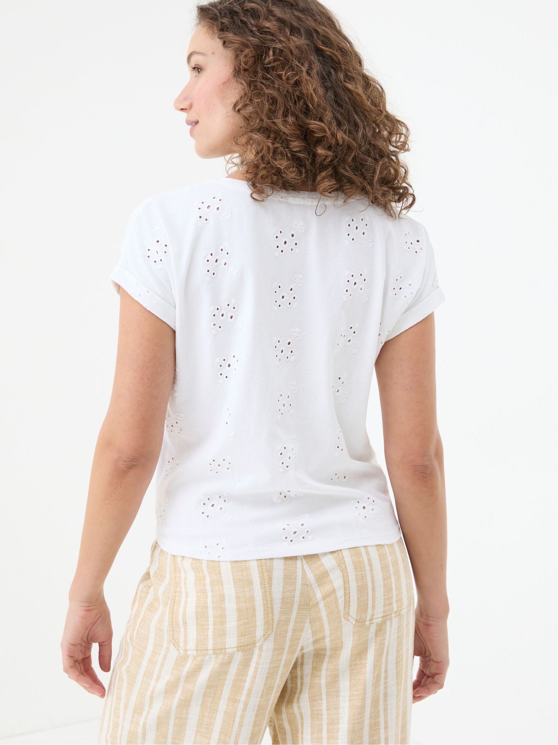 Roisin Natural Tie Front Top - Image 2 of 6