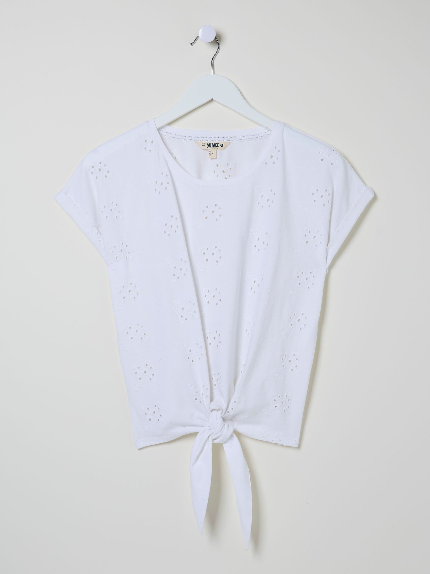 Roisin Natural Tie Front Top - Image 6 of 6