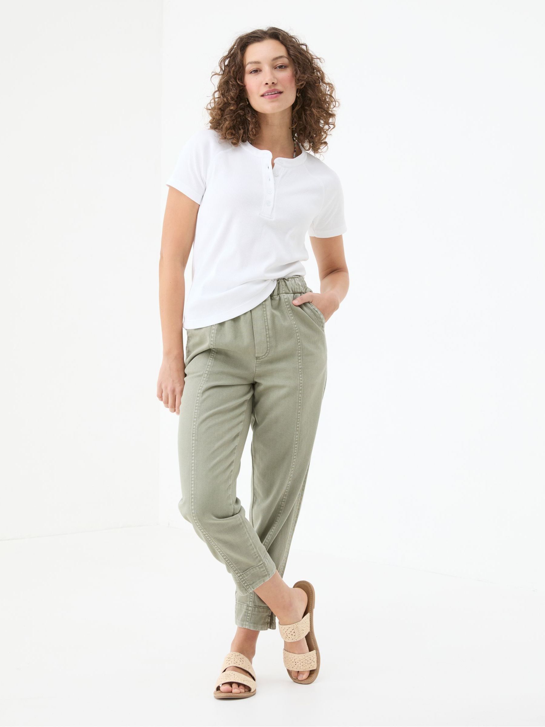 Rosa White Rib T-Shirt - Image 1 of 5