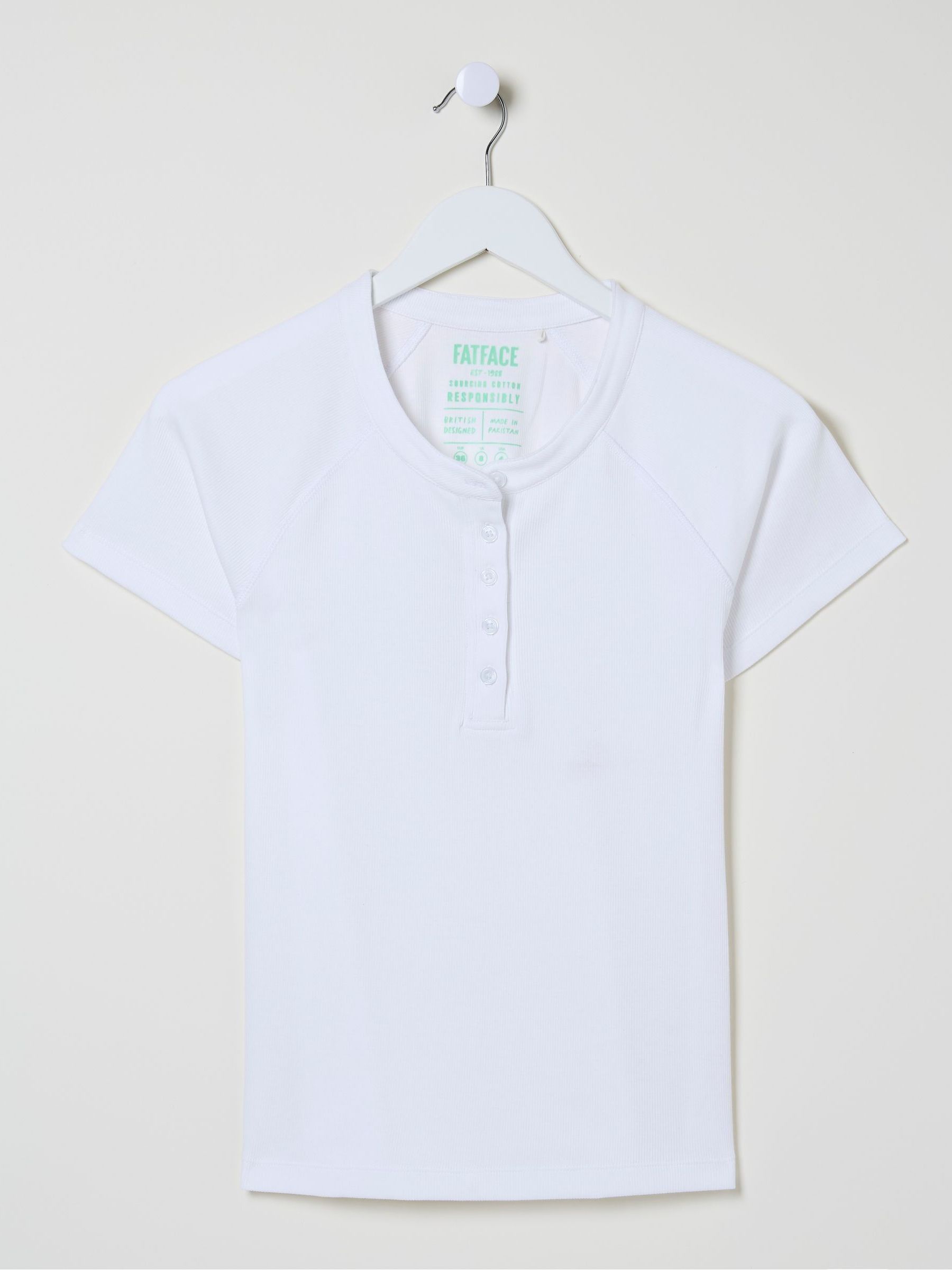 Rosa White Rib T-Shirt - Image 5 of 5