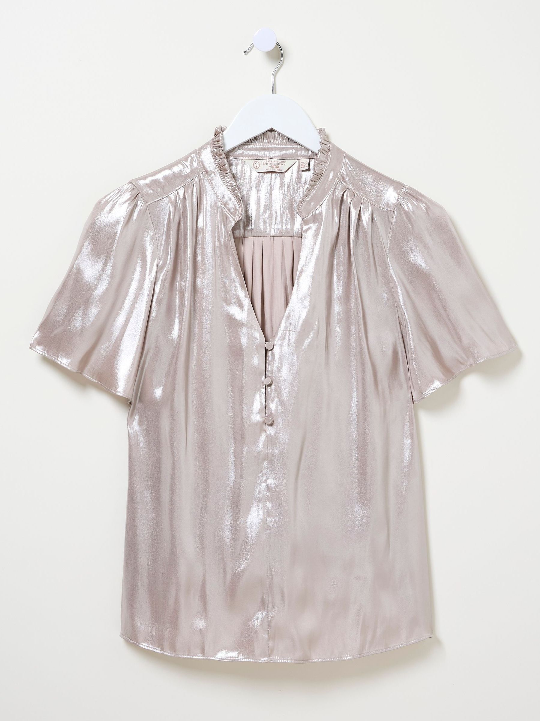 Elda Silver Metallic Blouse - Image 5 of 5