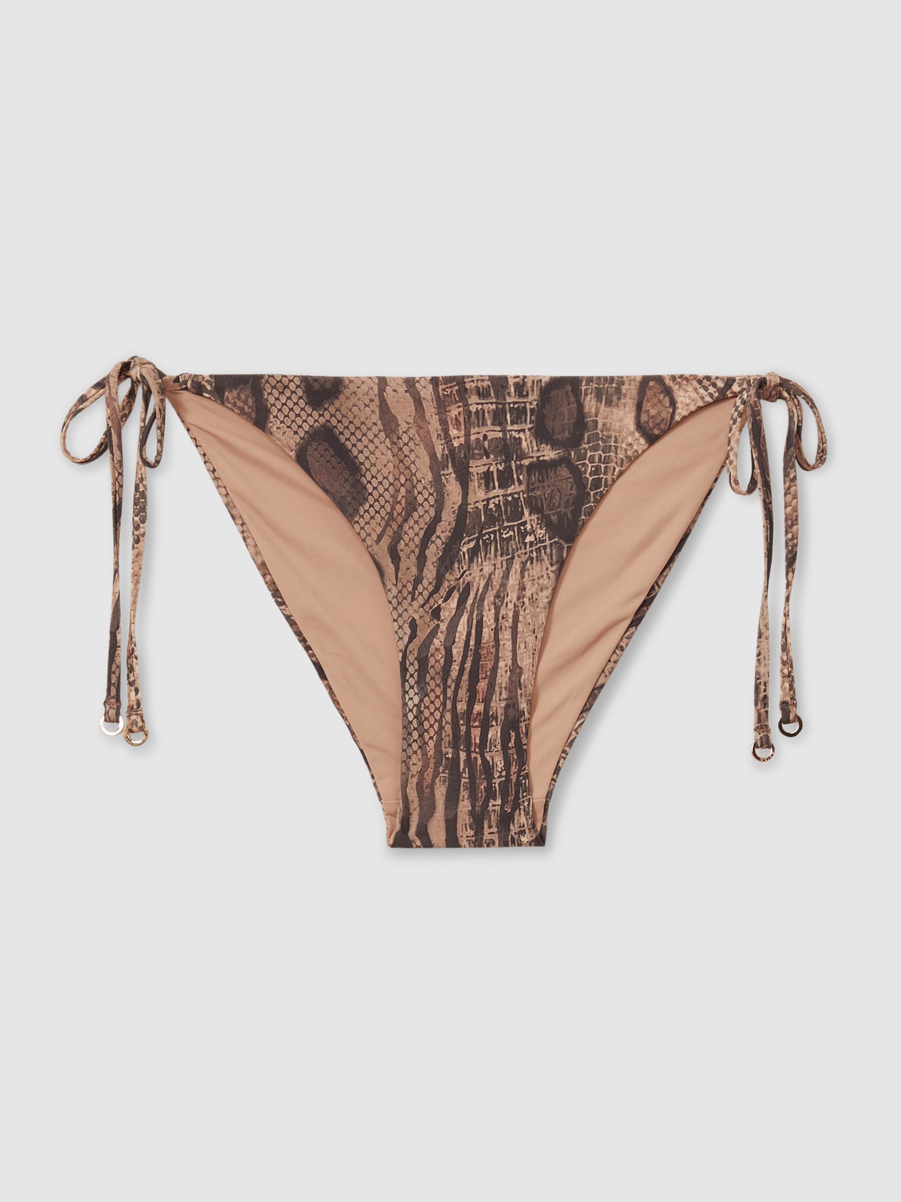 Mid Rise Bikini Bottoms in Mink - Image 2 of 5