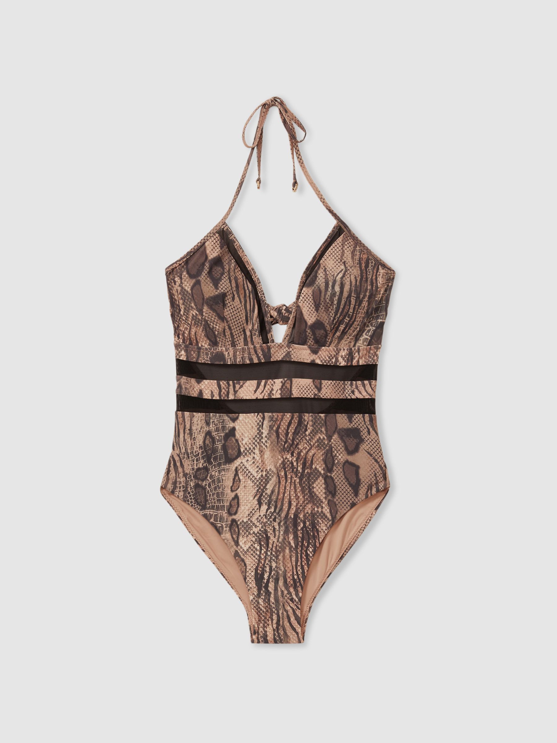 Hope Mink Snake Print Mesh Swimsuit - Image 2 of 5