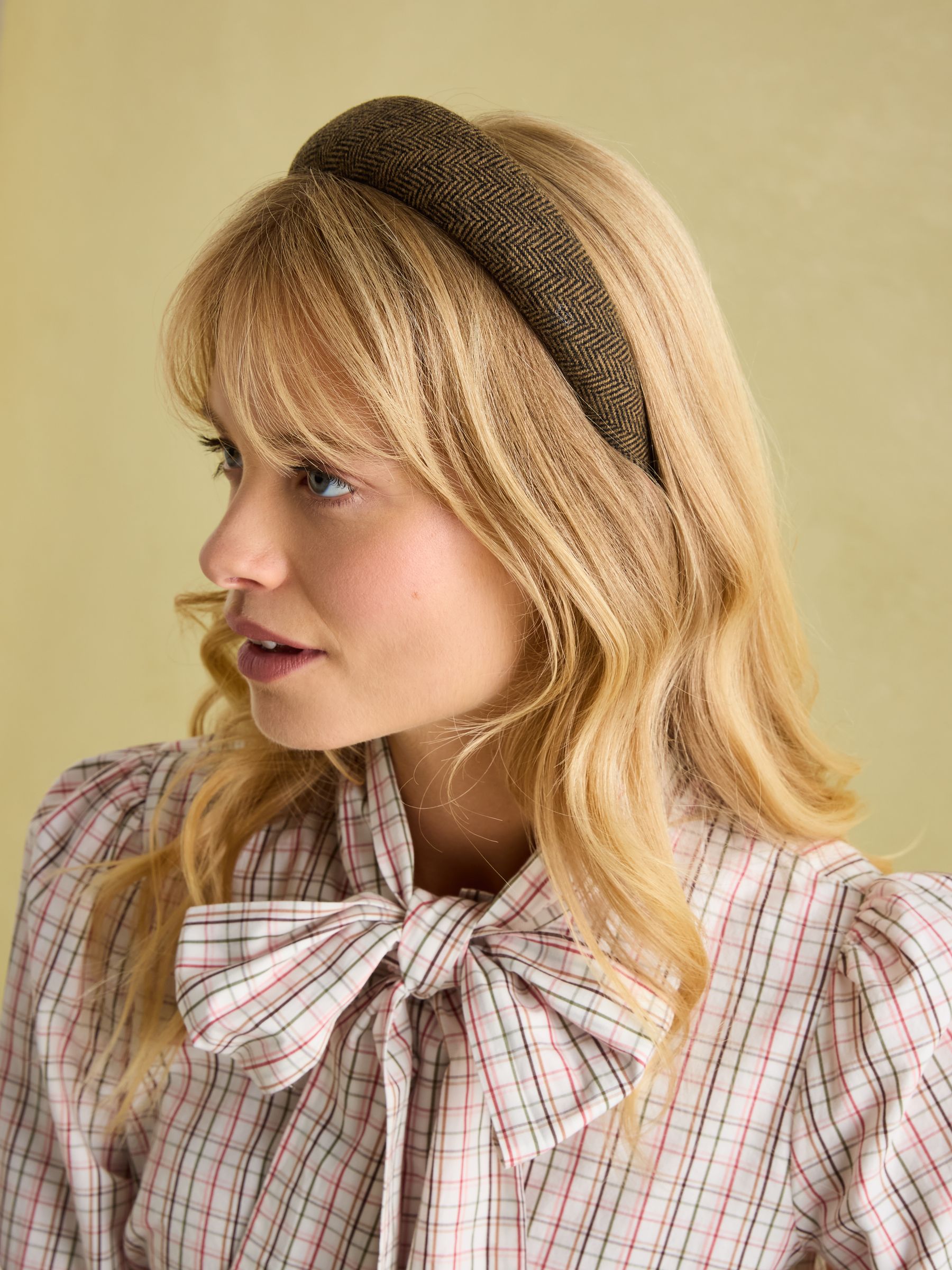 Tessie Brown Tweed Headband - Image 1 of 7