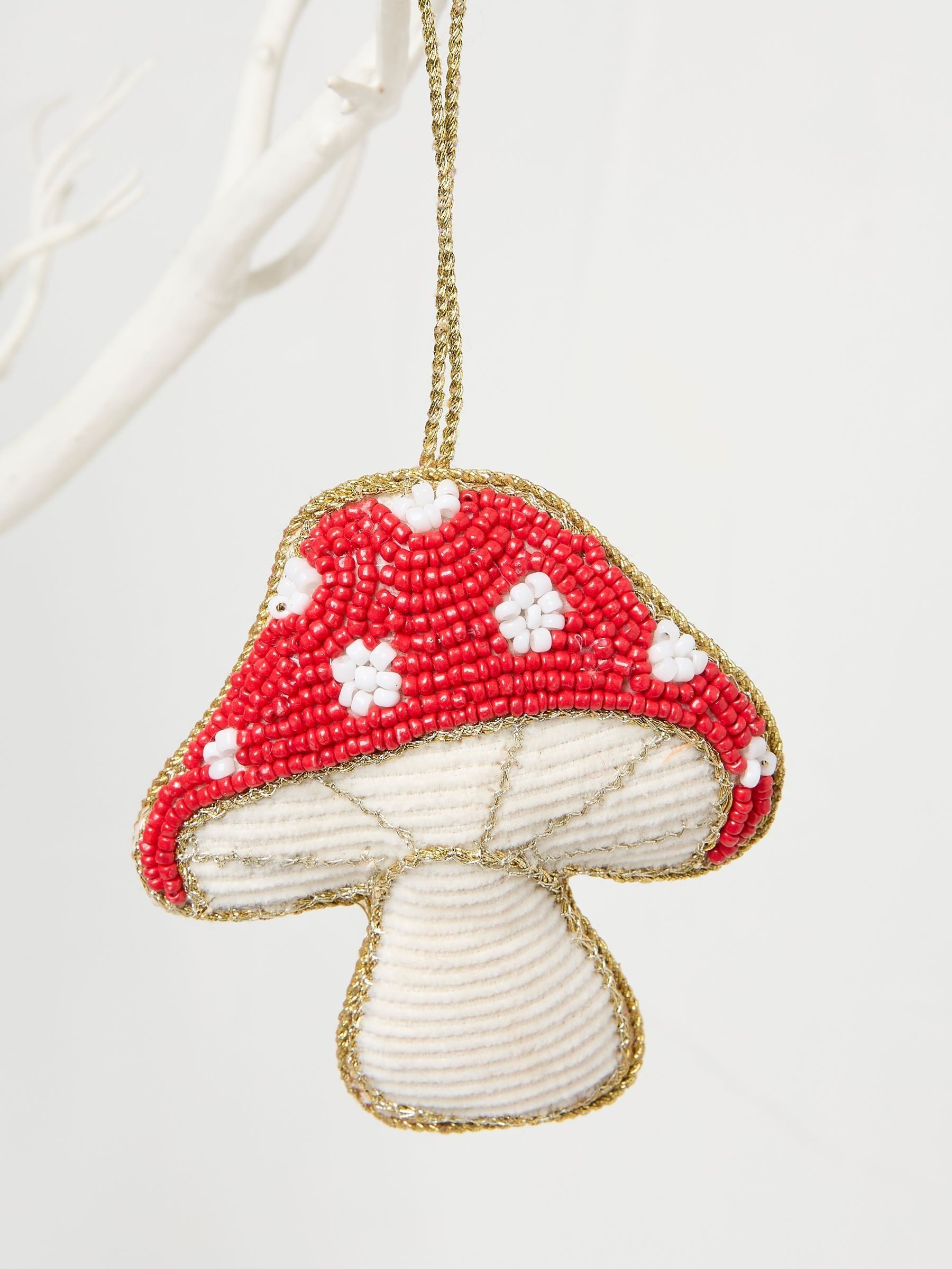 Red Toadstool Embellished Decoration - Image 1 of 2