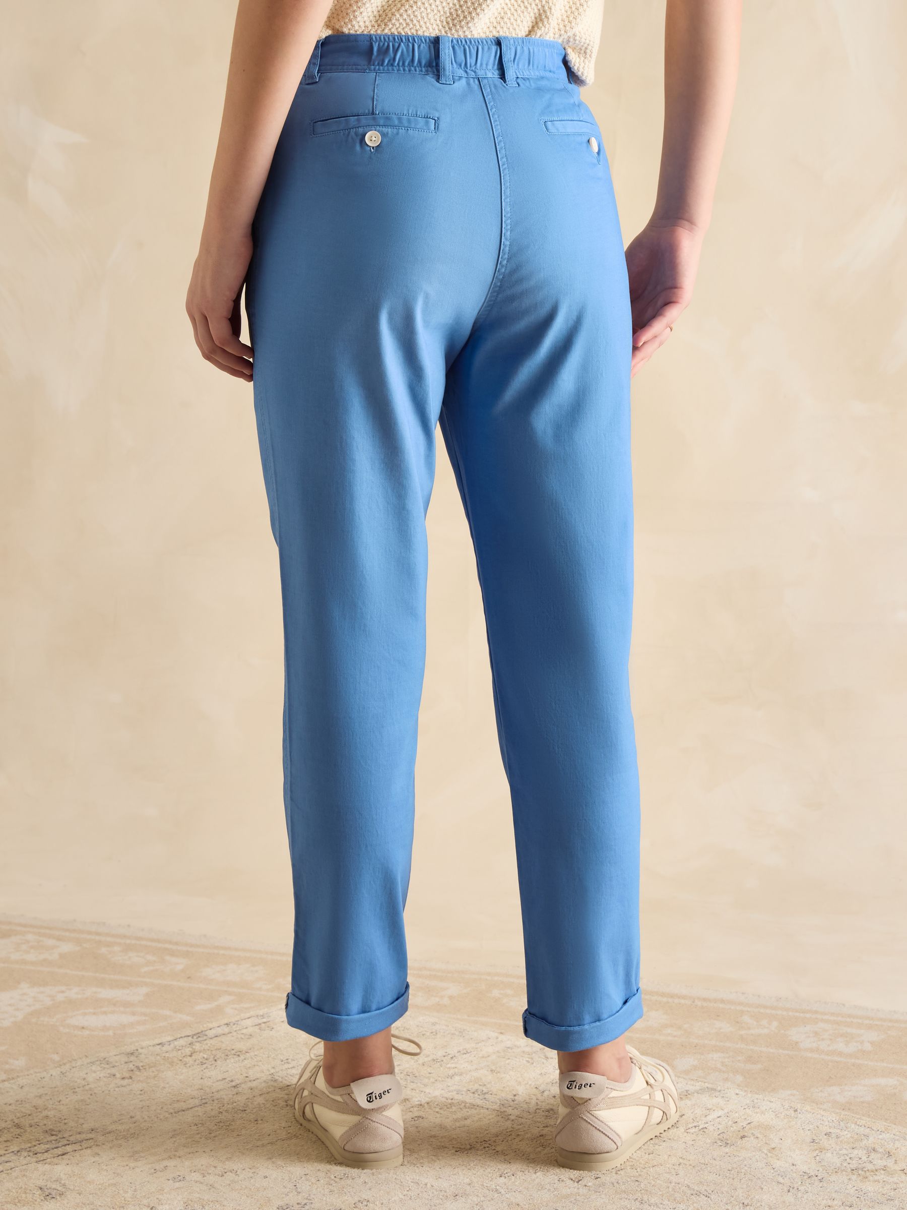 Slim Fit Blue Chino Trousers - Image 2 of 6