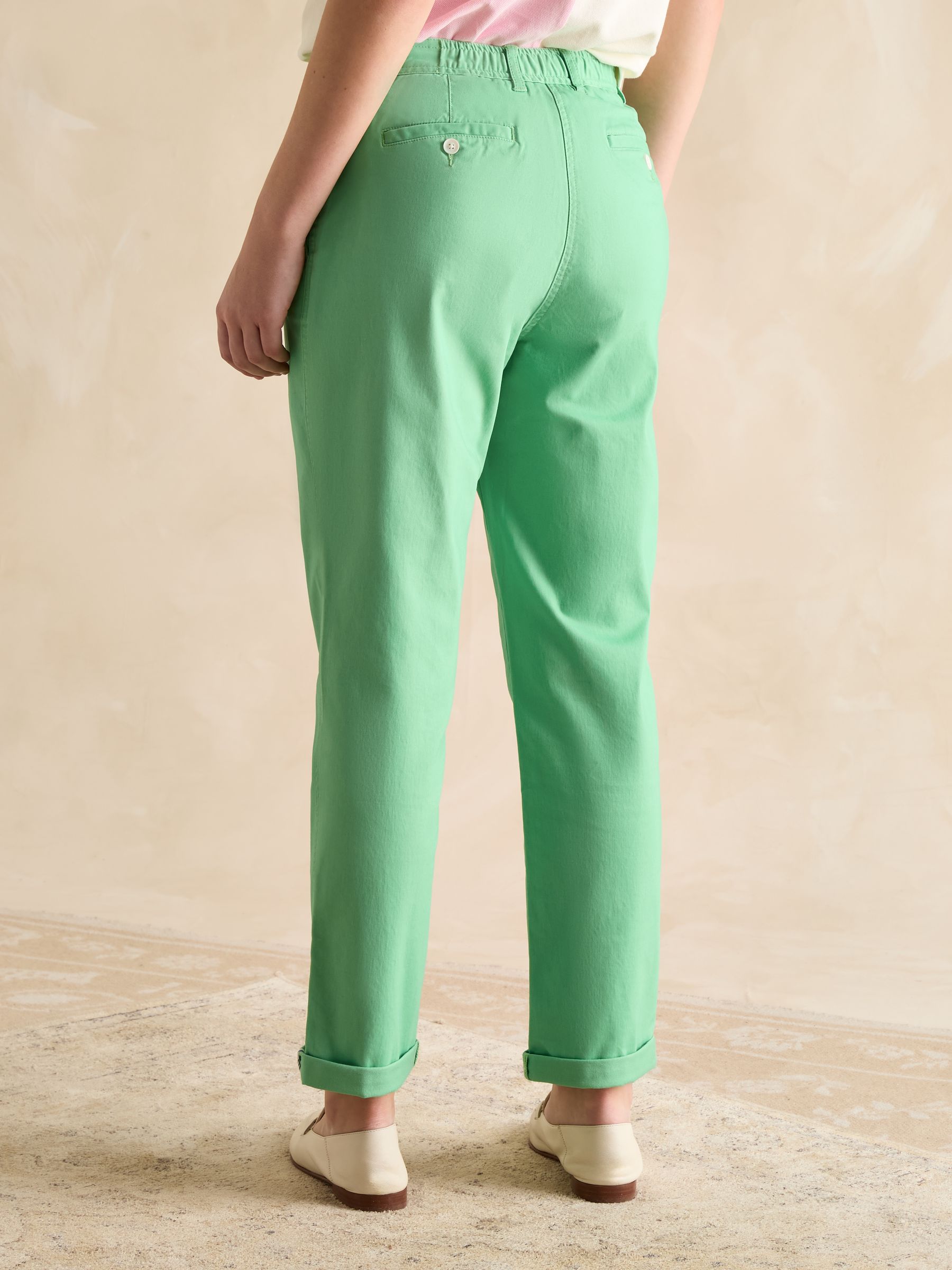 Slim Fit Green Chino Trousers - Image 4 of 8
