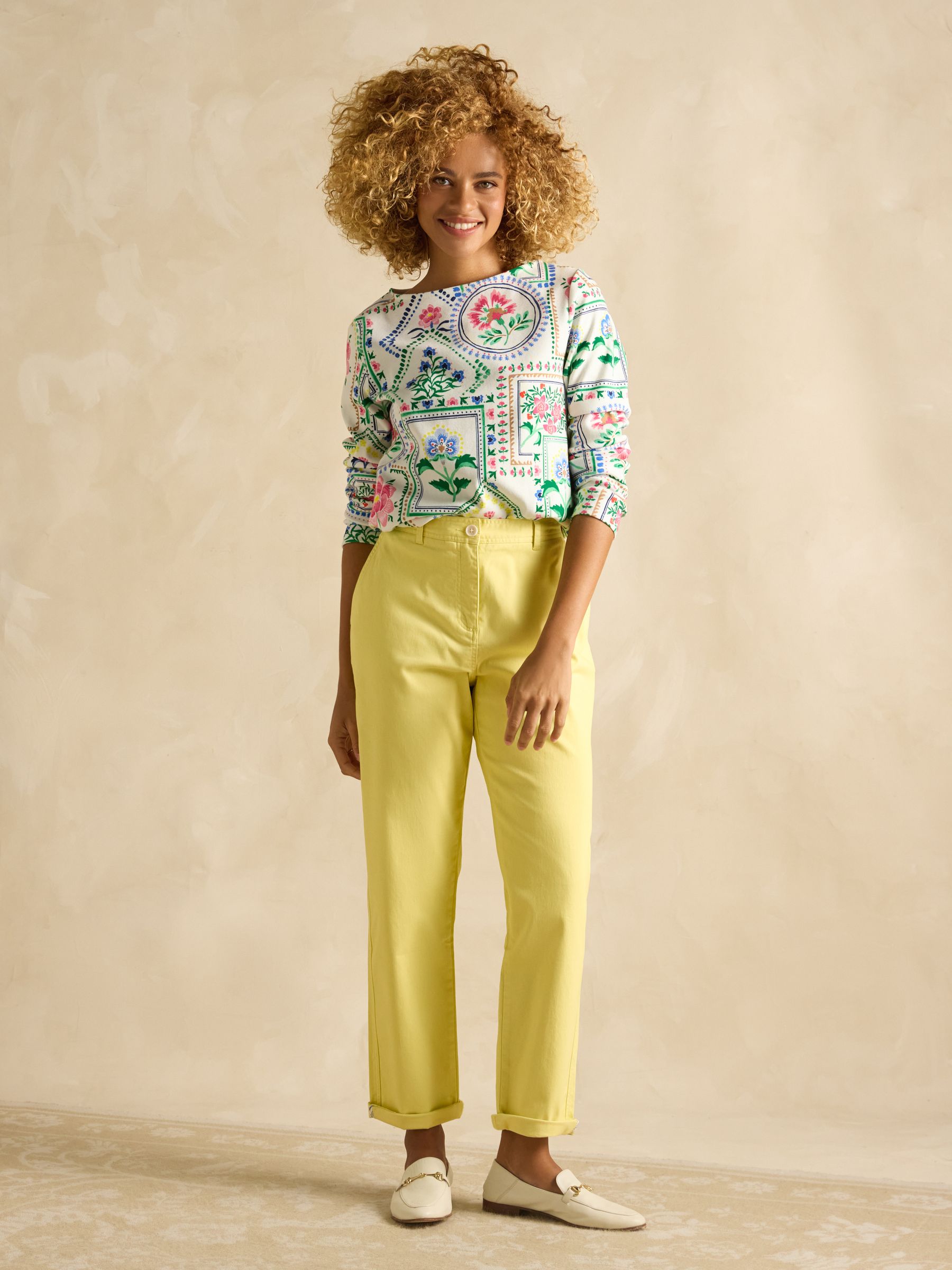 Slim Fit Yellow Chino Trousers - Image 4 of 9