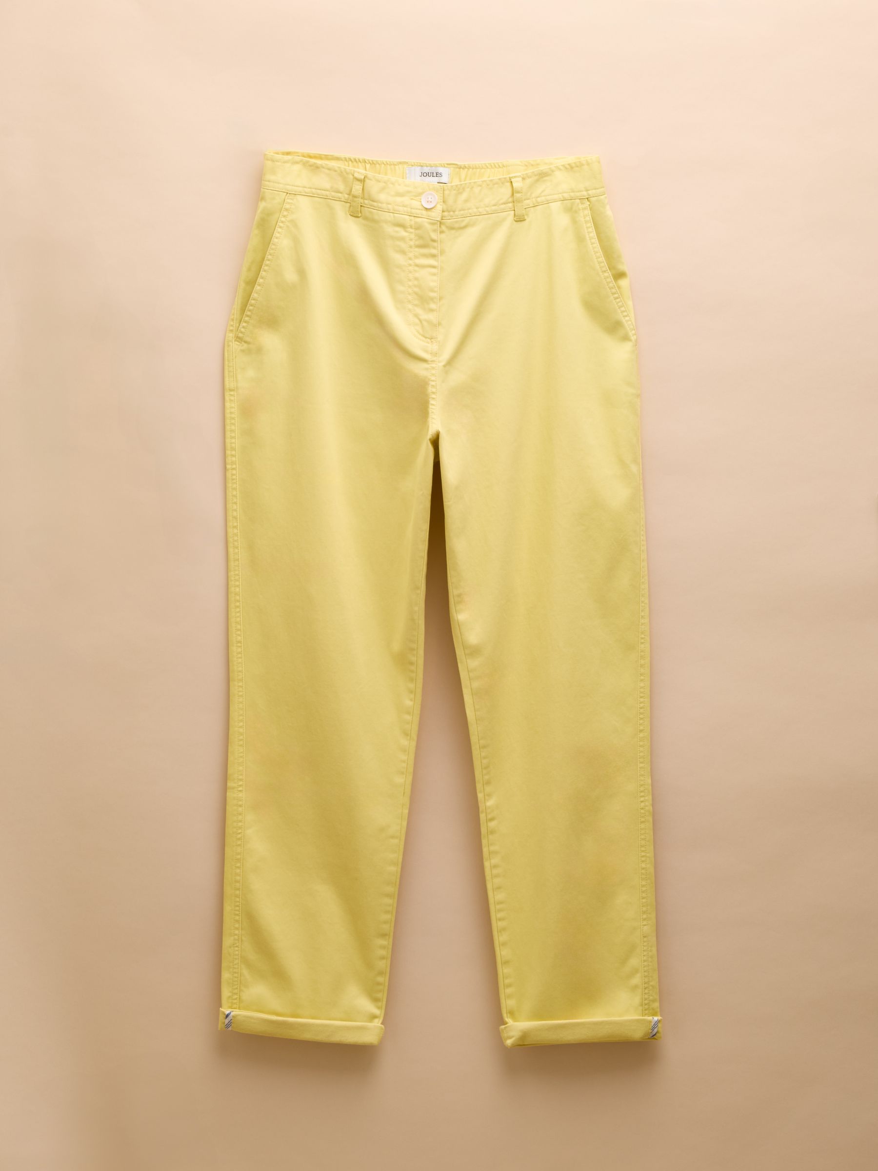 Slim Fit Yellow Chino Trousers - Image 7 of 9