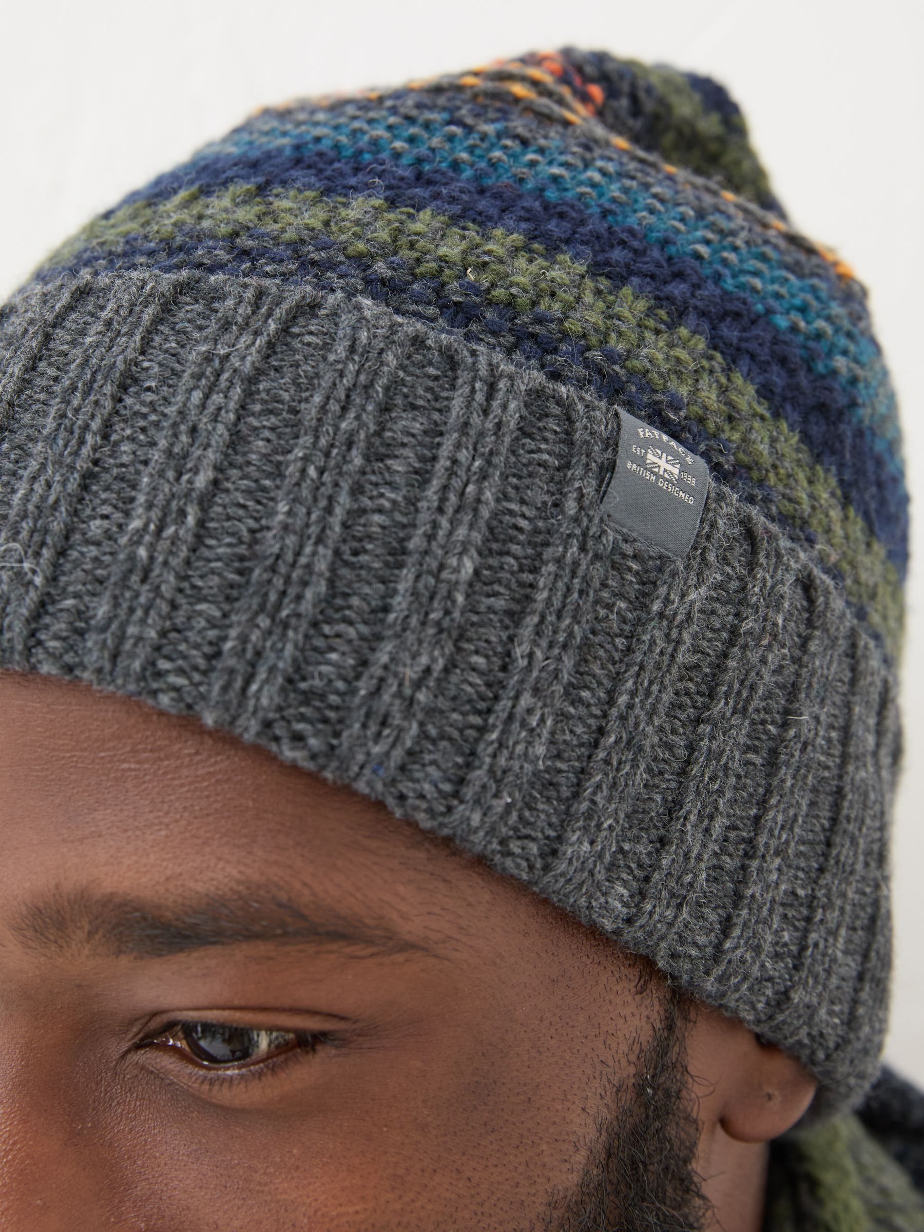 Multi Stripe Beanie - Image 4 of 4
