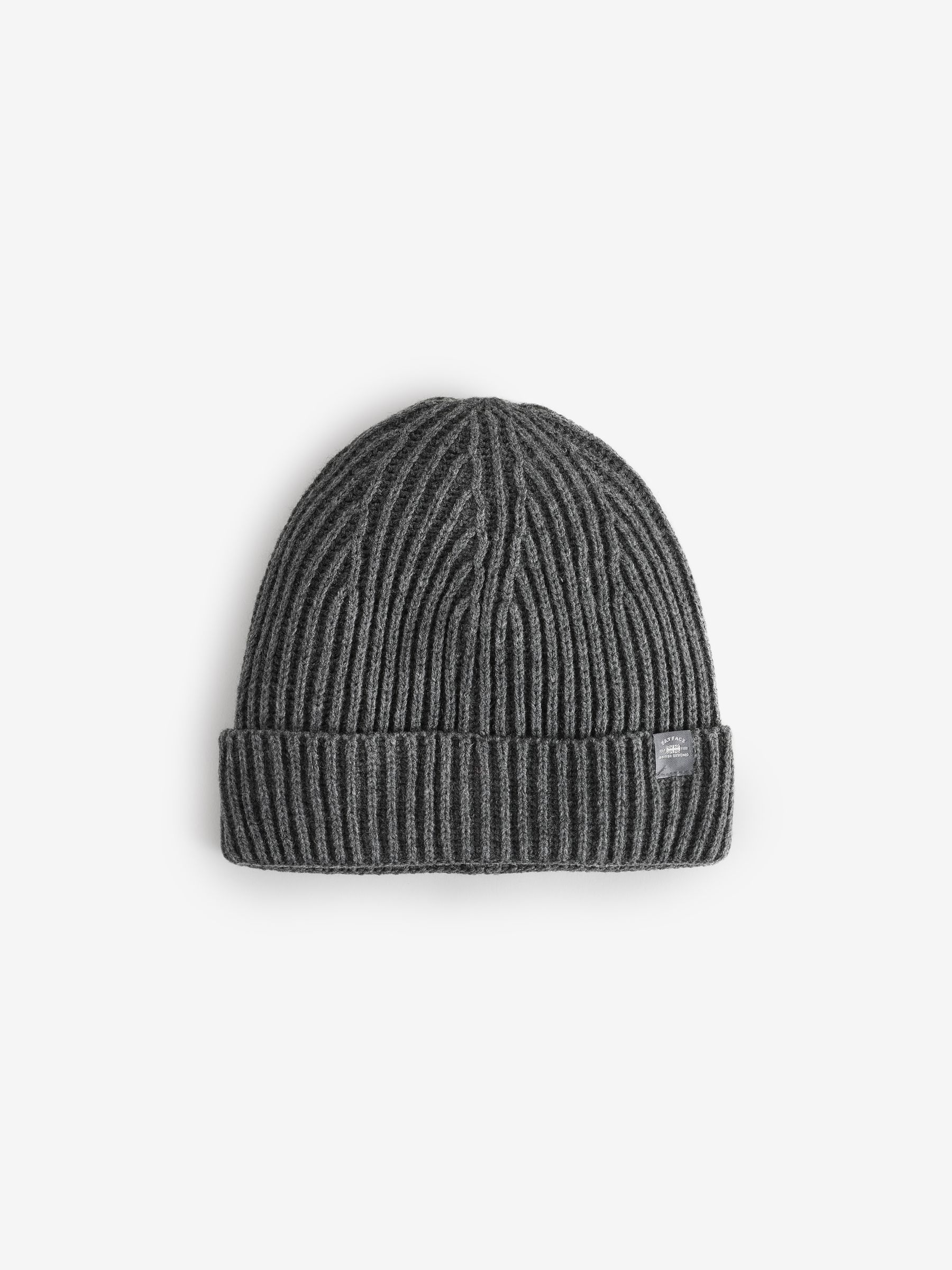 Charcoal Grey Plaited Beanie - Image 1 of 3