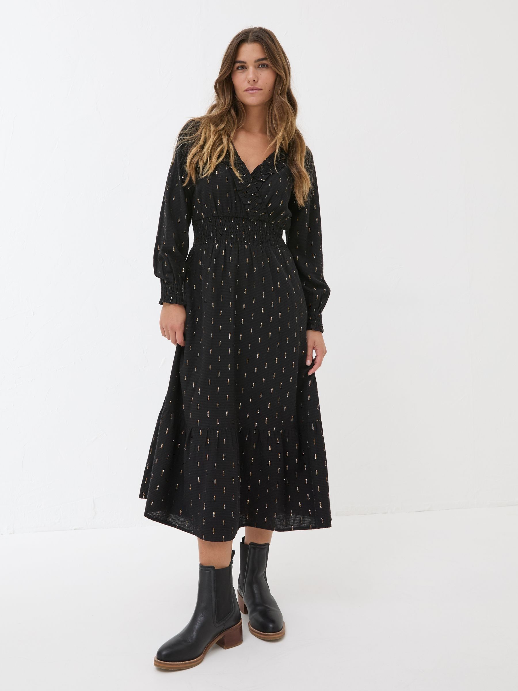 Black Rosie Midi Dress - Image 1 of 8
