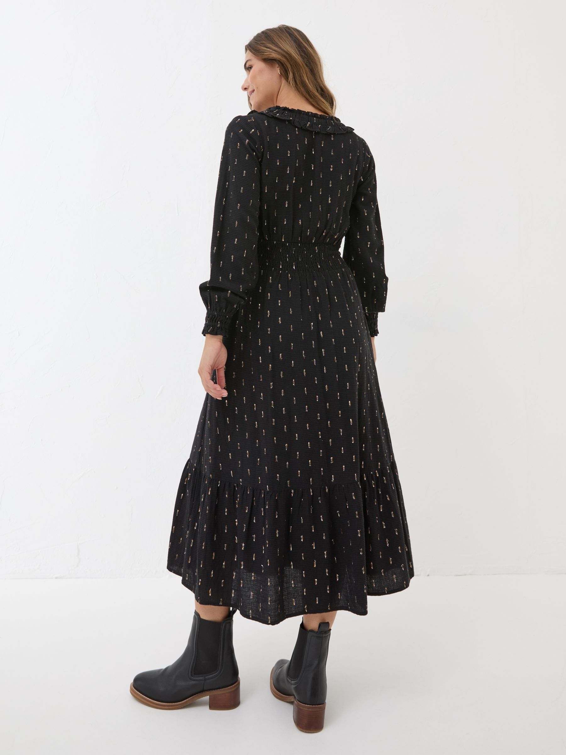 Black Rosie Midi Dress - Image 2 of 8